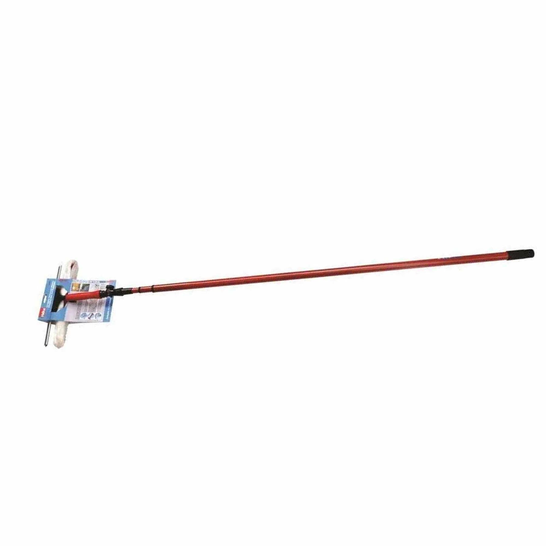 3.5m 10ft Telescopic Window Cleaner Brush Squeegee Extendable Head