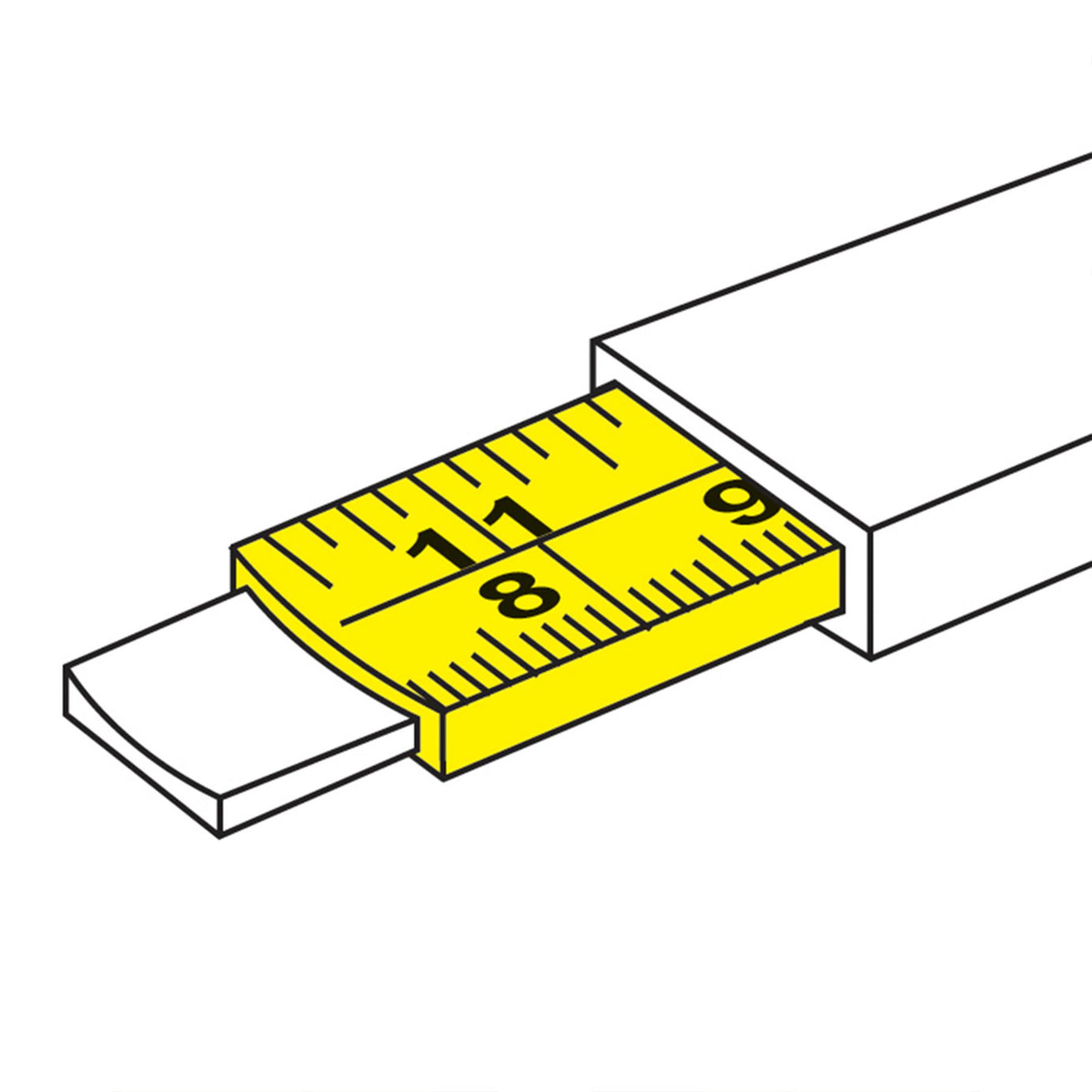Hi-Vis Contour Tape 3M X 16mm Building Woodwork Ruler Strap Diy Quality