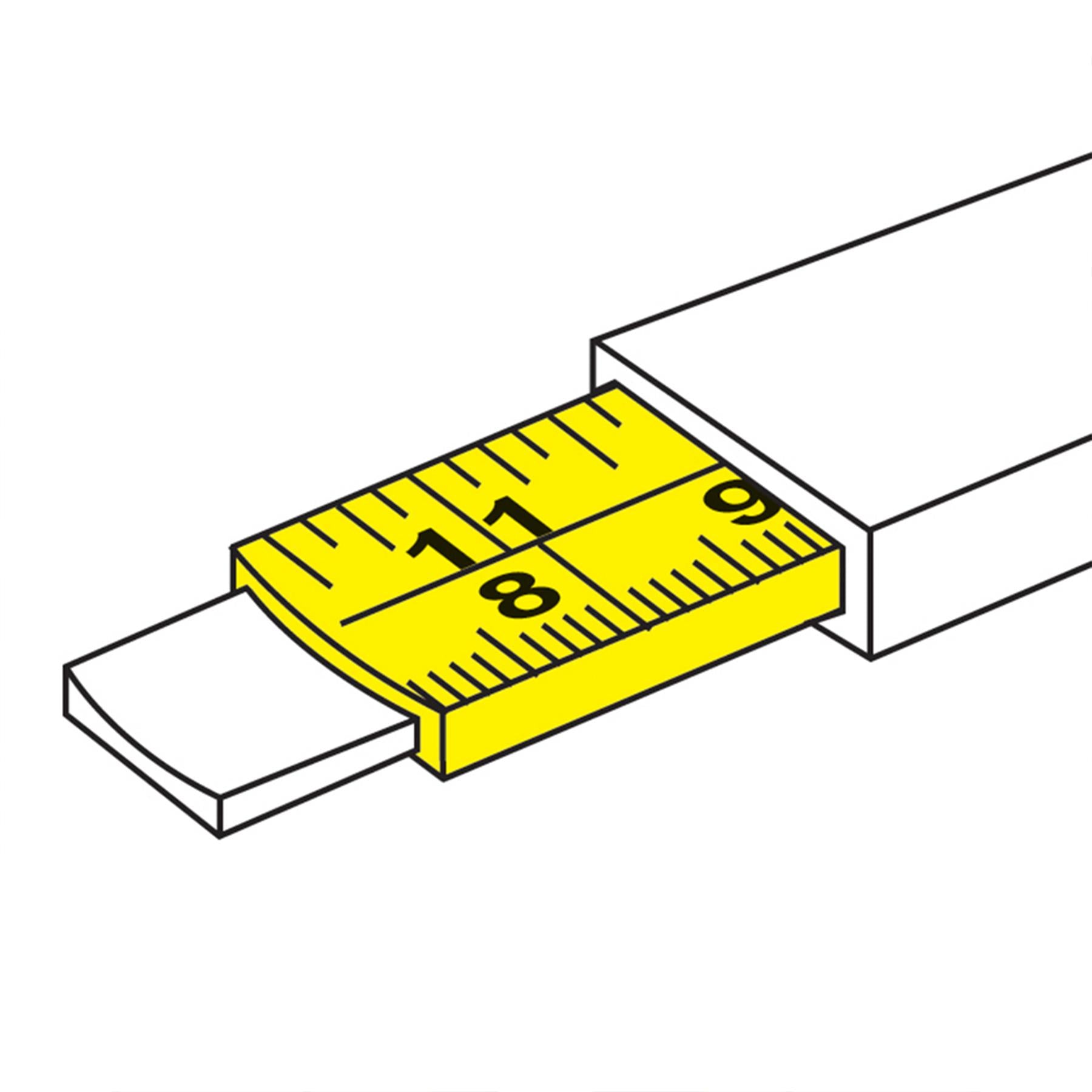 Hi-Vis Contour Tape 3M X 16mm Building Woodwork Ruler Strap Diy Quality