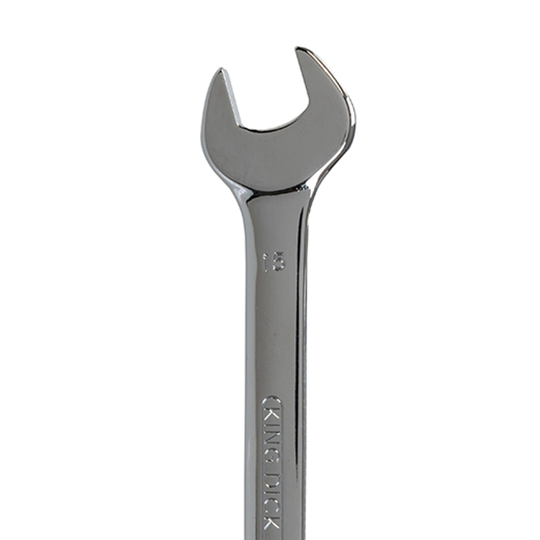 King Dick metric 15 MM polished chrome combination spanner wrenches spanners