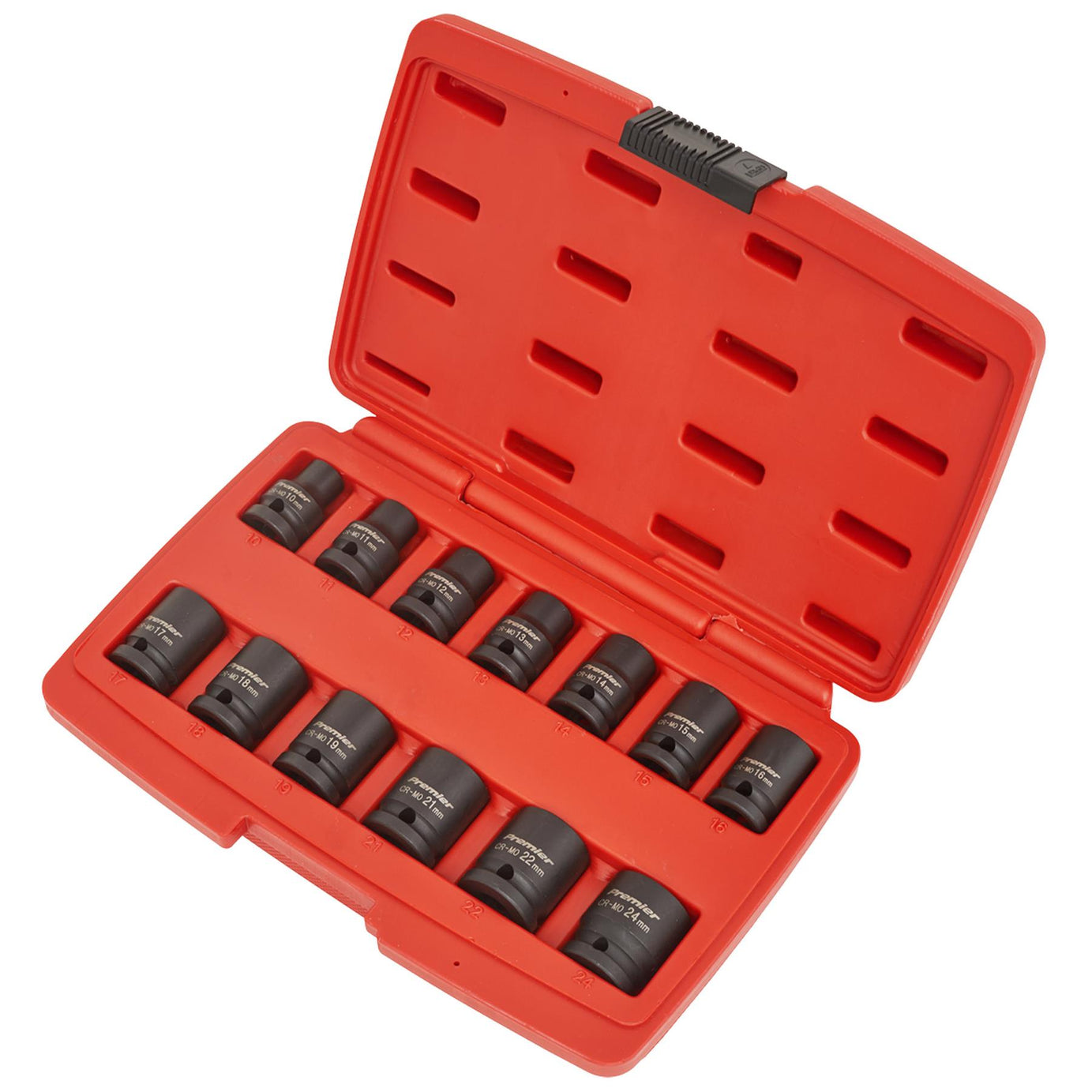 Sealey Impact Socket Set 13pc 1/2"Sq Drive 12pt