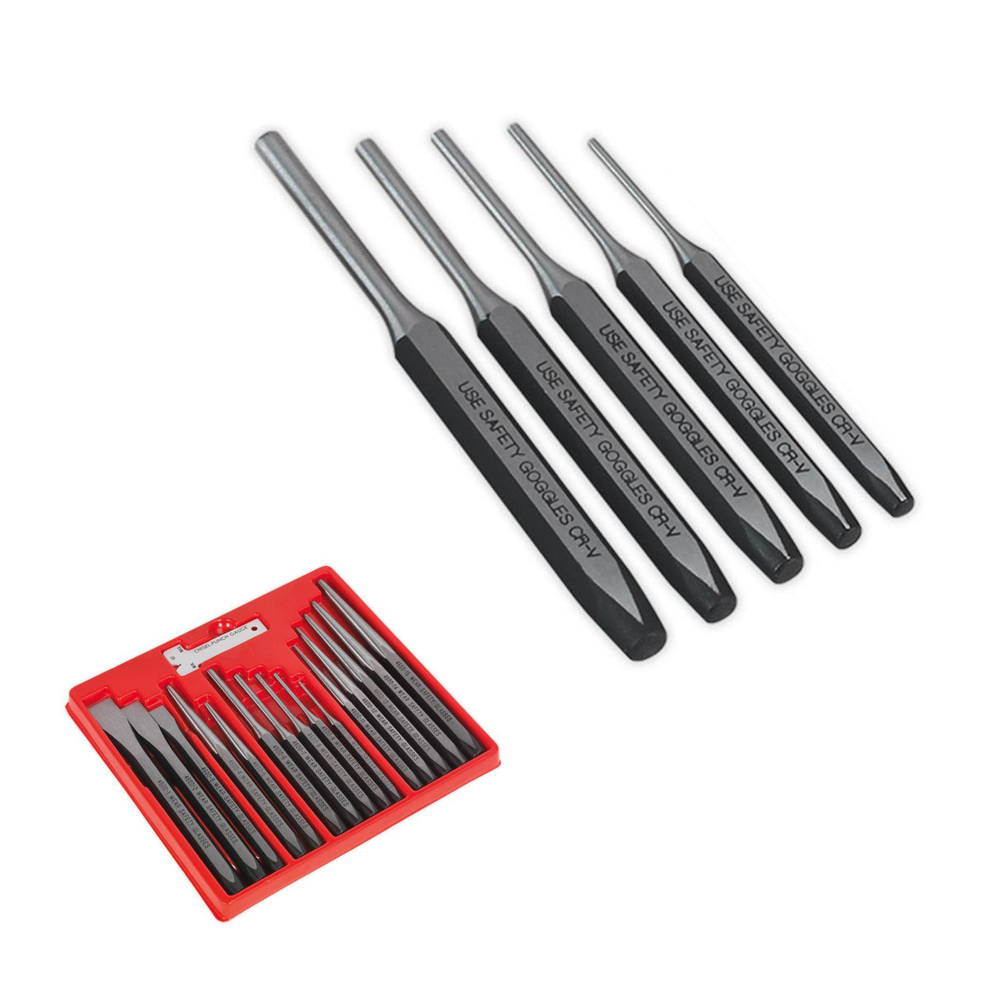 Sealey Punch & Chisel Set 16pc