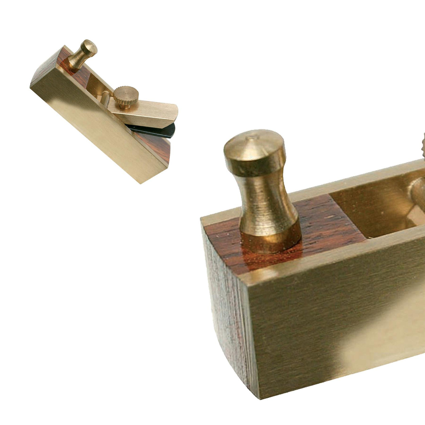 72mm BRASS & ROSEWOOD Mini Block Plane - Woodwork Carpentry Precise Planer