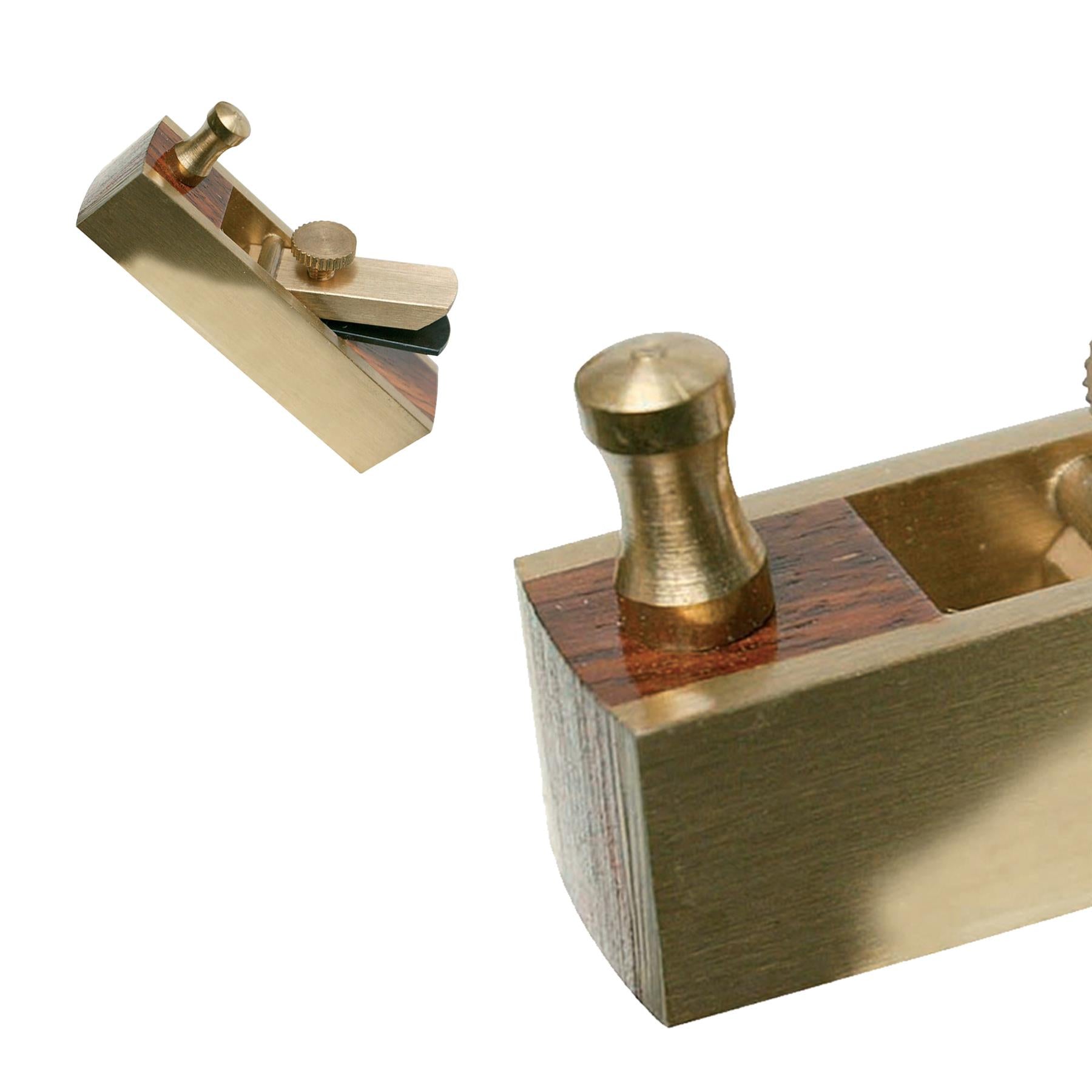 72mm BRASS & ROSEWOOD Mini Block Plane - Woodwork Carpentry Precise Planer