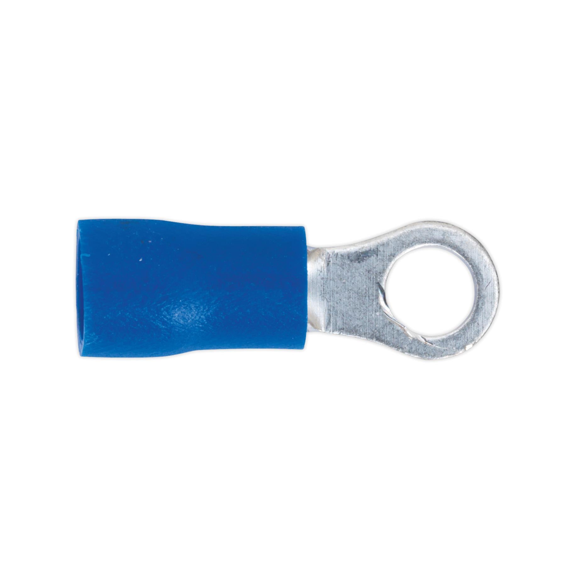 Sealey Easy-Entry Ring Terminal Ø4.3mm (4BA) Blue Pack of 100