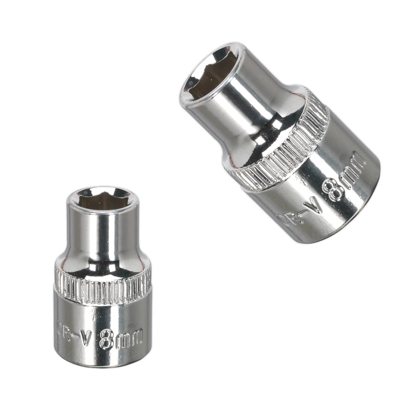 Sealey WallDrive Socket 8mm 3/8"Sq Drive Fully Polished