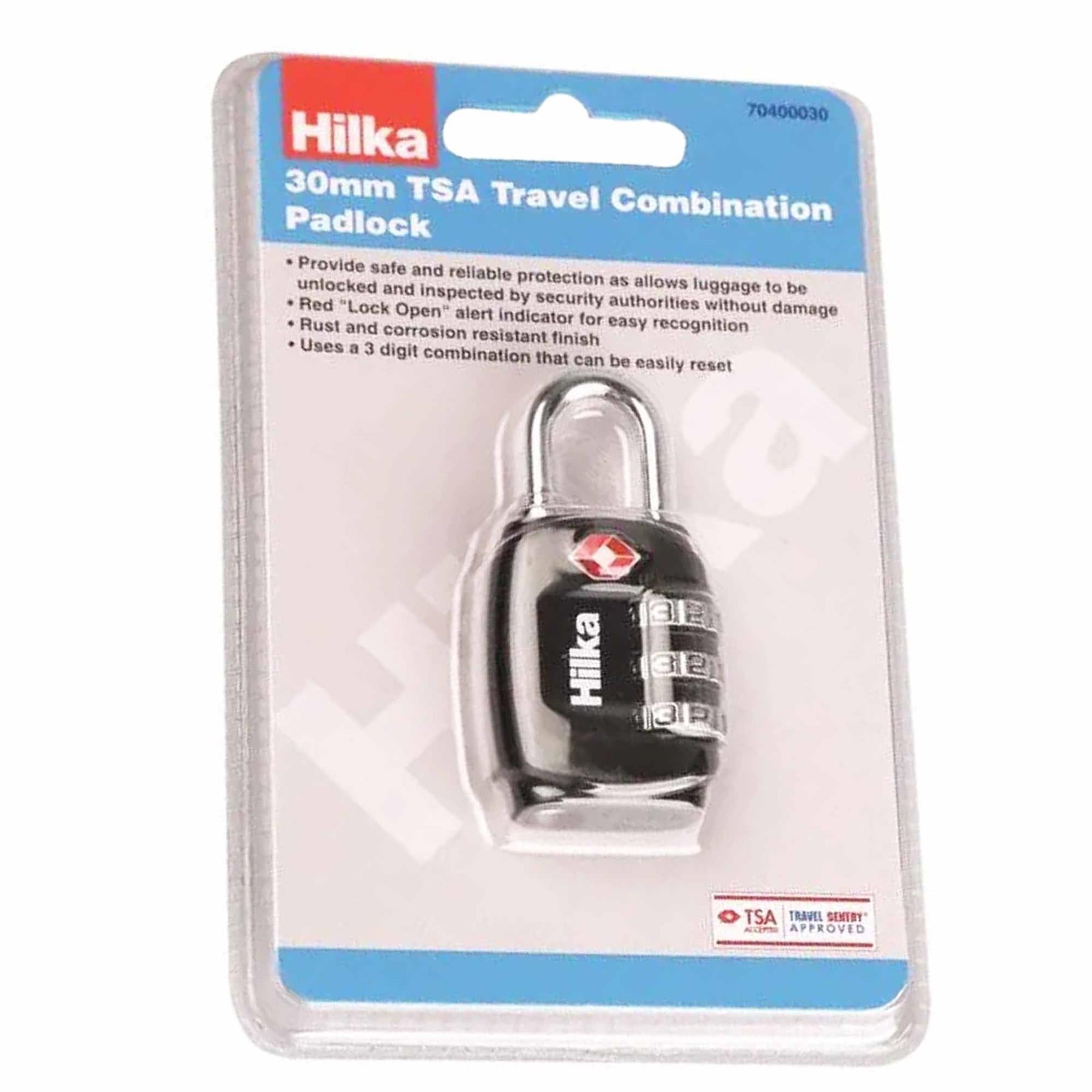 30mm TSA Approved 3 Digit Combination Travel Suitcase Padlock