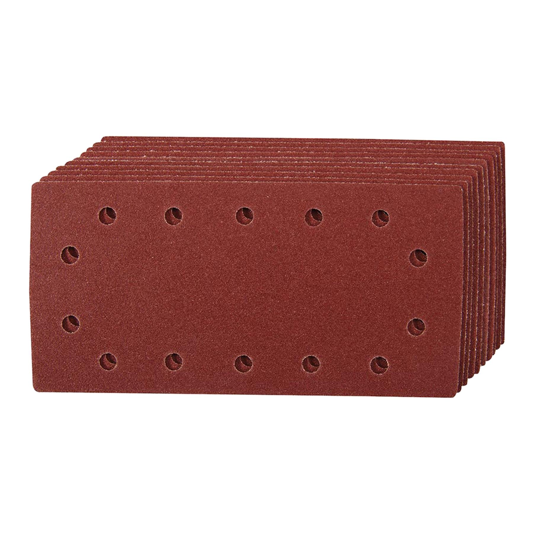 1/2 Punched Sanding Sheets 40Pk Assorted Grit 60 80 120 240 Hook & Loop