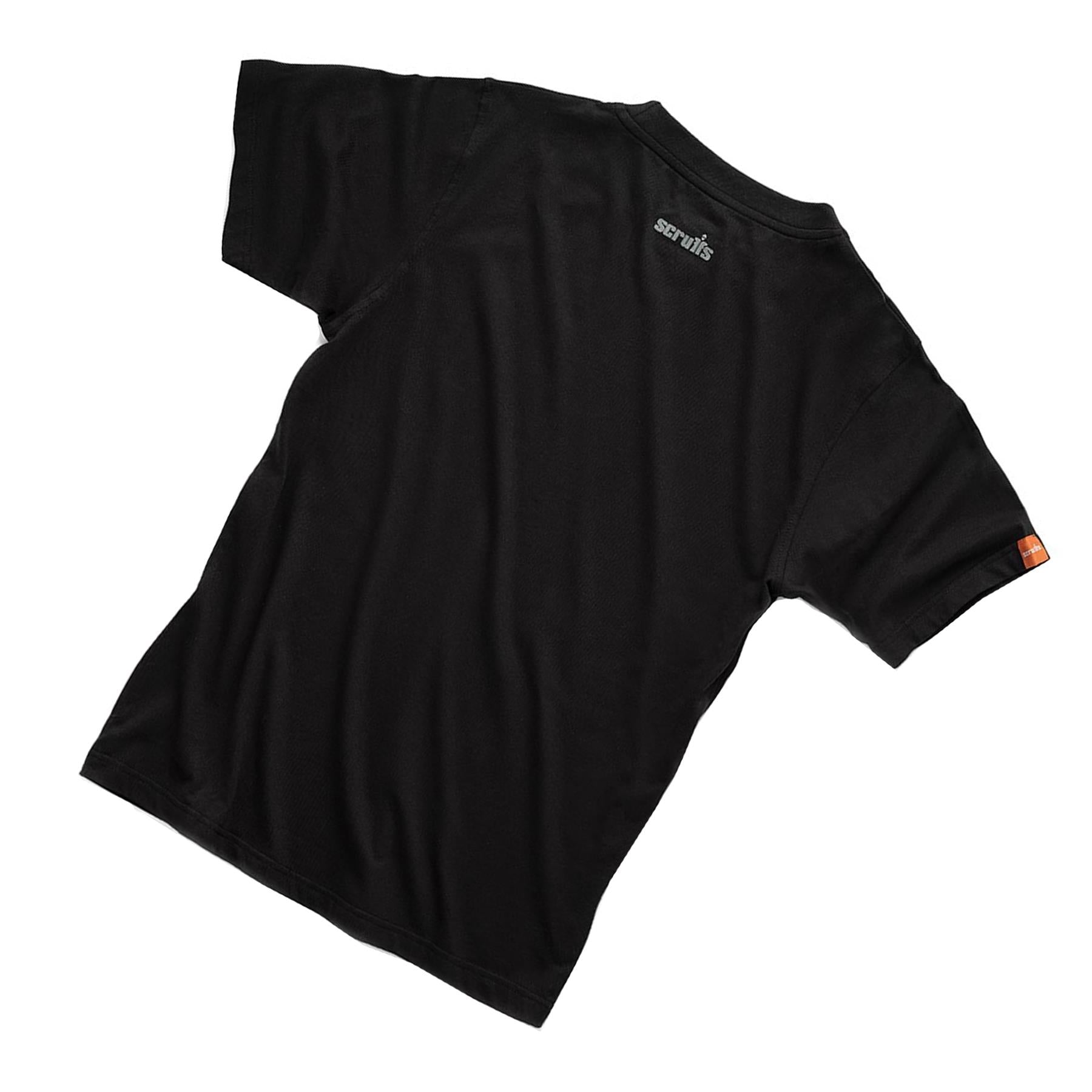 Scruffs Eco Worker T-Shirt Hardwearing Work Shirt Black XL