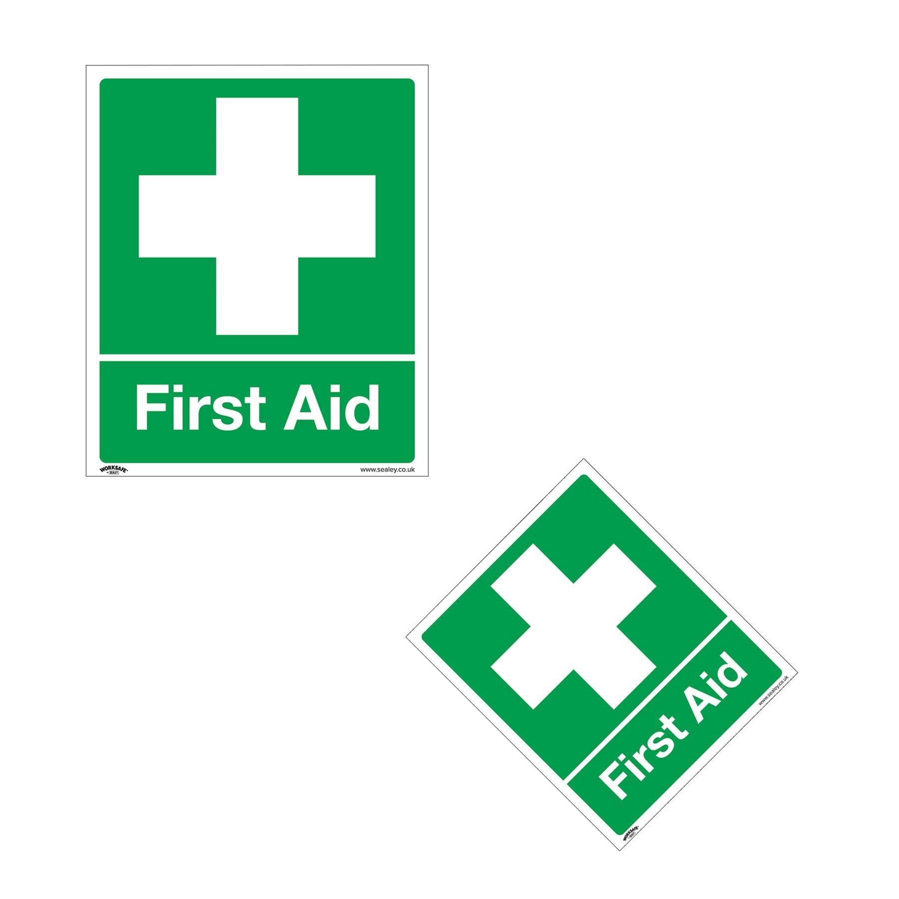 Safety Sign - First Aid - Self-Adhesive Vinyl