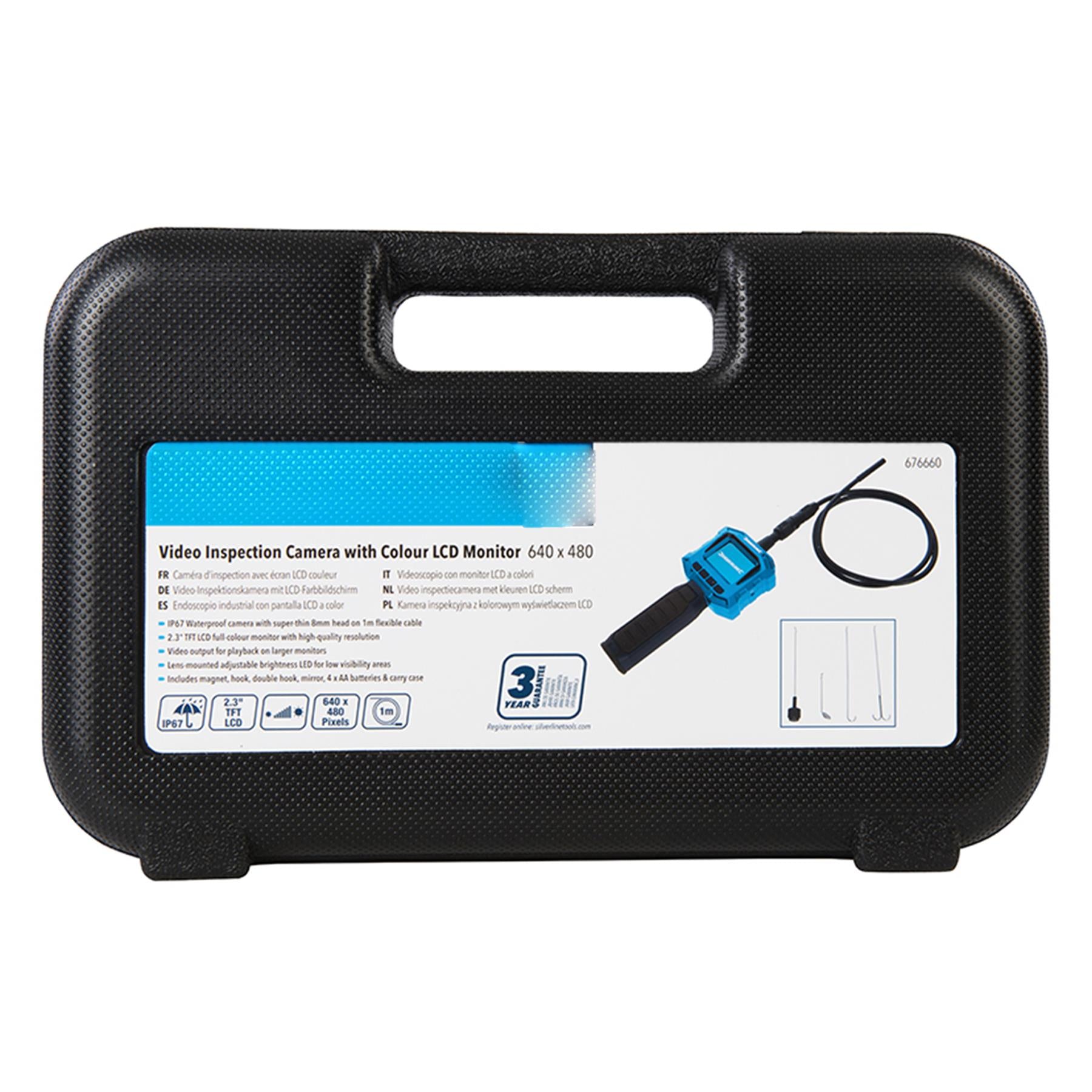 Video Inspection Camera with Colour LCD Monitor Flexible Waterproof 2.3" Monitor