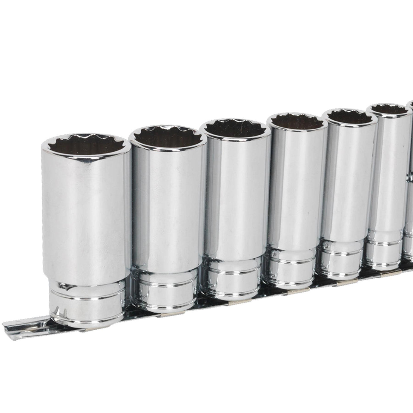 Sealey Socket Set 9pc 1/2"Sq Drive Deep Whitworth