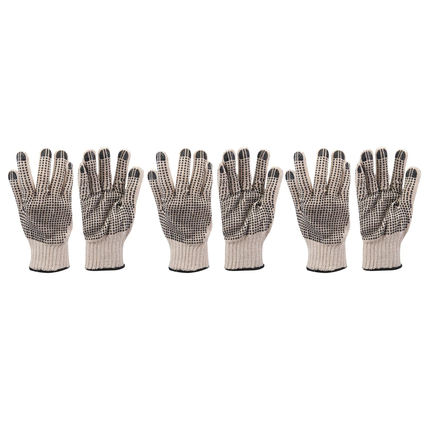 5 X Double-Sided Dot Gloves Comfortable PVC Dot Coat Construction General Use