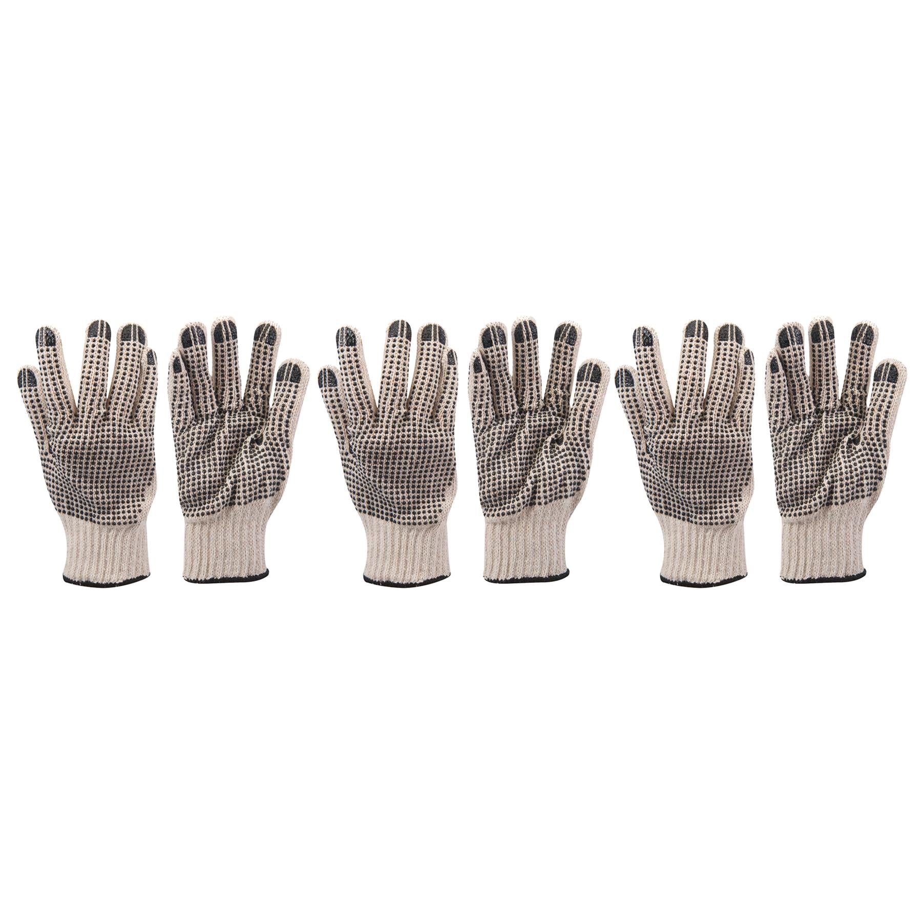 5 X Double-Sided Dot Gloves Comfortable PVC Dot Coat Construction General Use