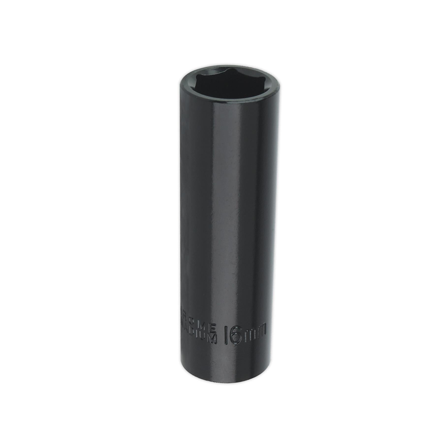 Sealey Impact Socket 16mm 1/2"Sq Drive Chrome Vanadium