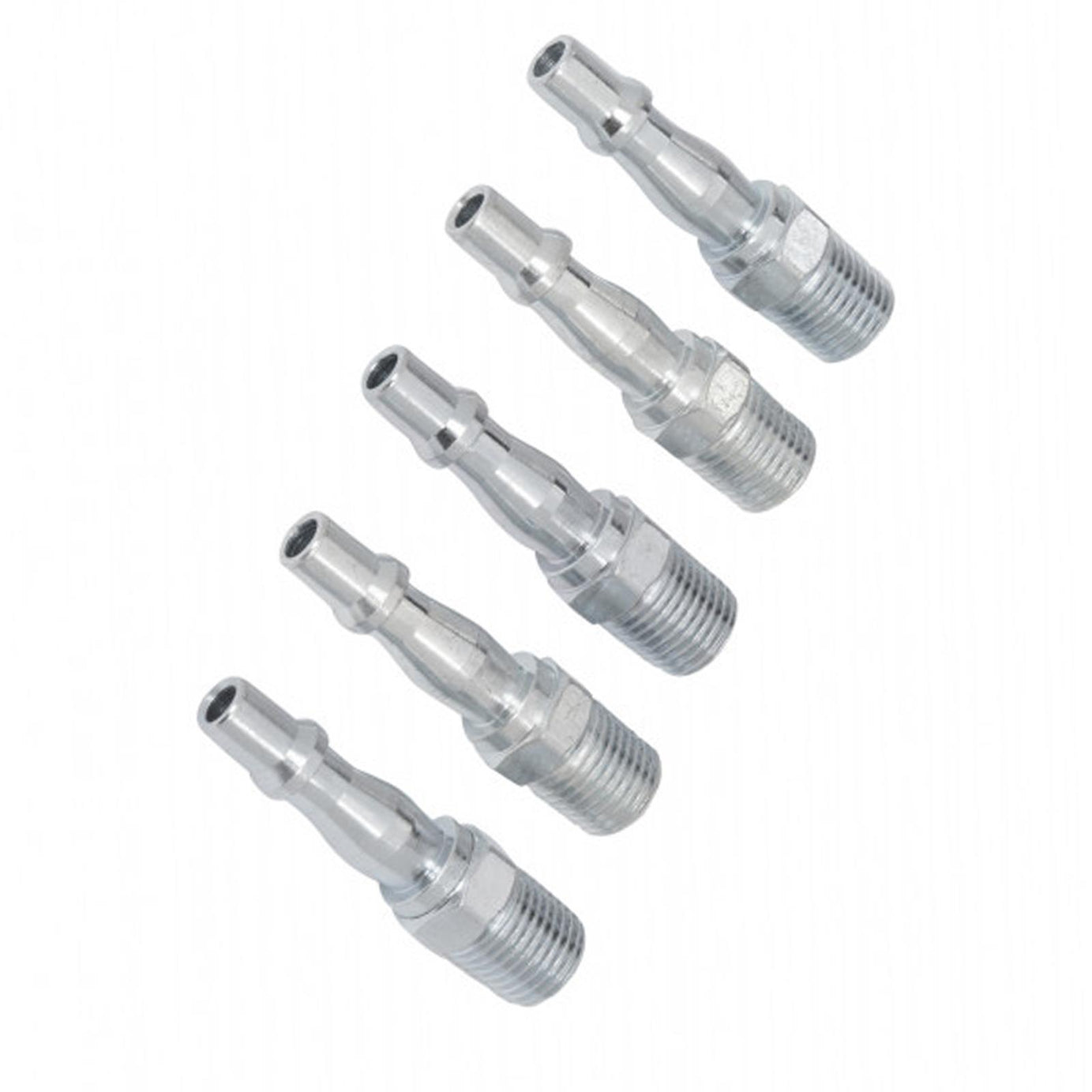 BlueSpot 5pc Air Line Fittings Hose Compressor Bayonet Connector 1/4" BSP Male Fittings