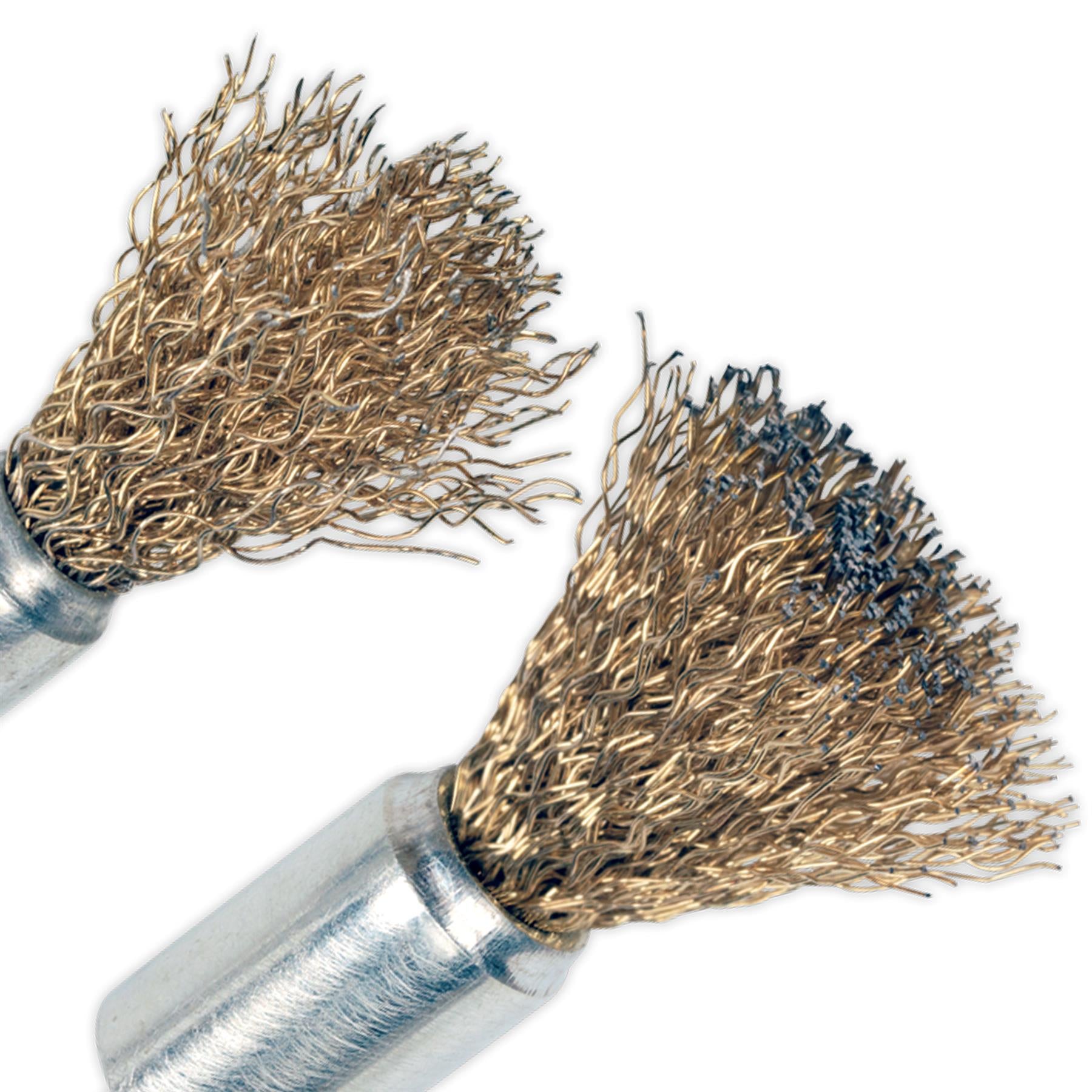 Sealey Decarbonising Brush Set 2pc Steel brushes
