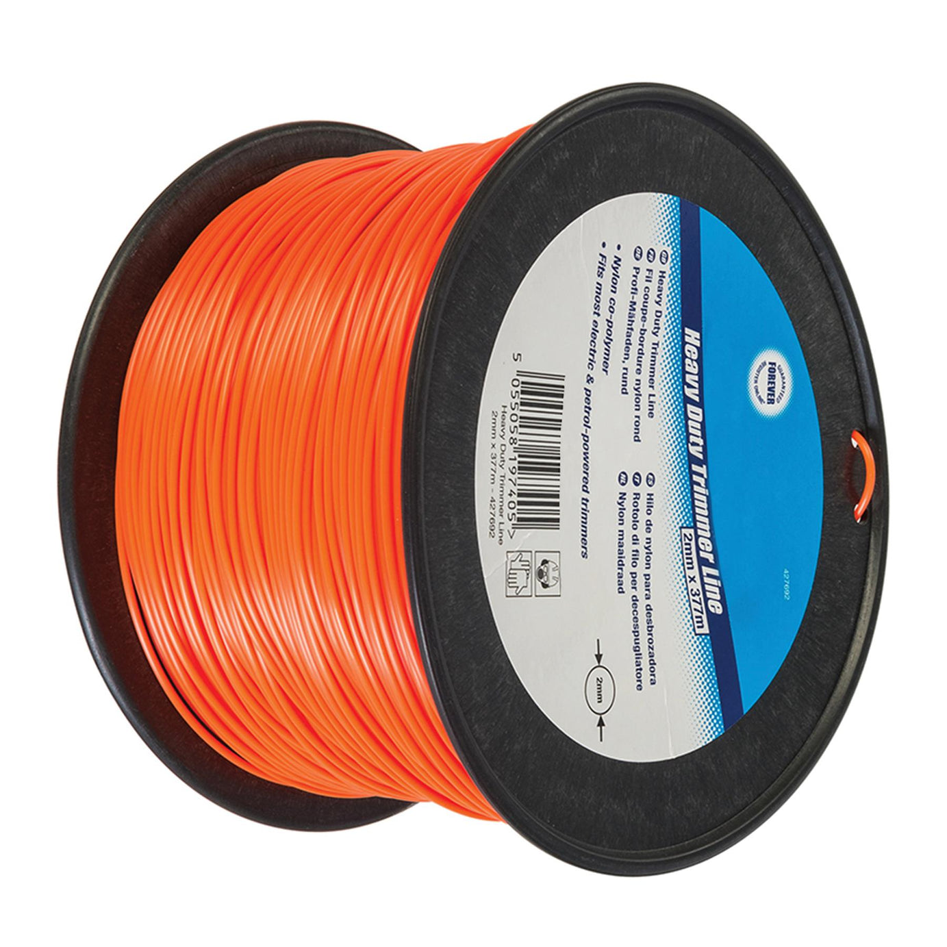 Heavy Duty Trimmer Line 2mm X 377m Fits Most Electric & Petrol-Powered Trimmer