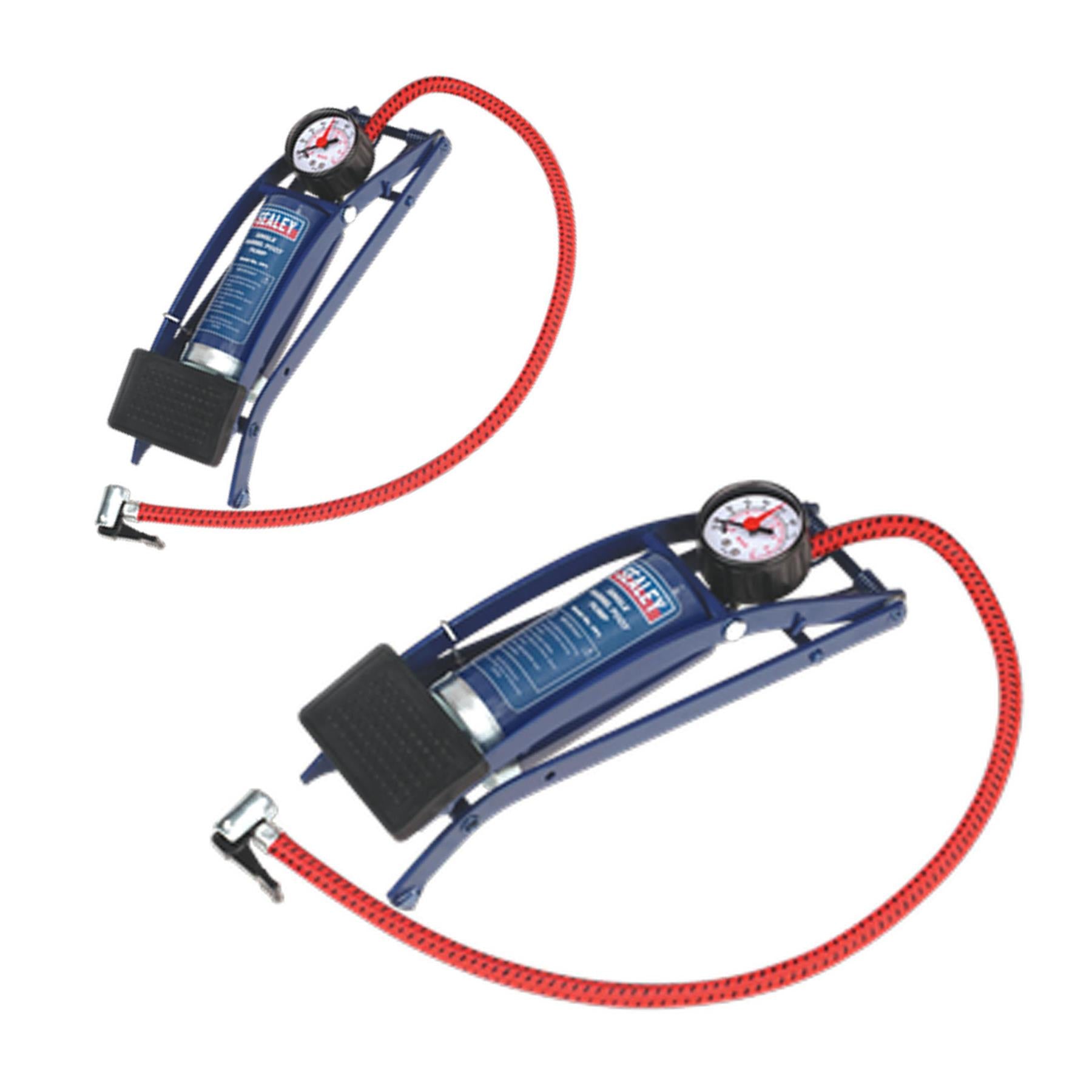 Sealey Foot Pump Single Barrel