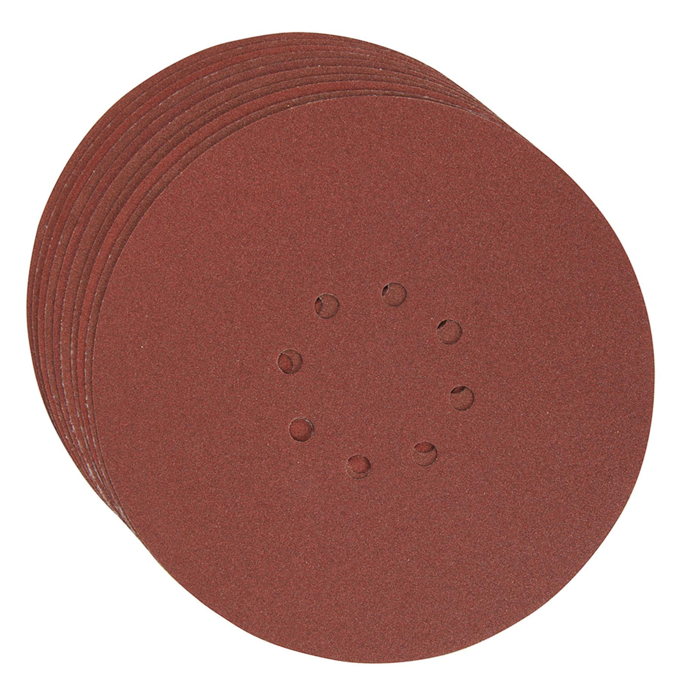 10 PACK-225mm 120 Grit Sanding Sheet Discs-Hole Punch Aluminium Oxide Hook Loop