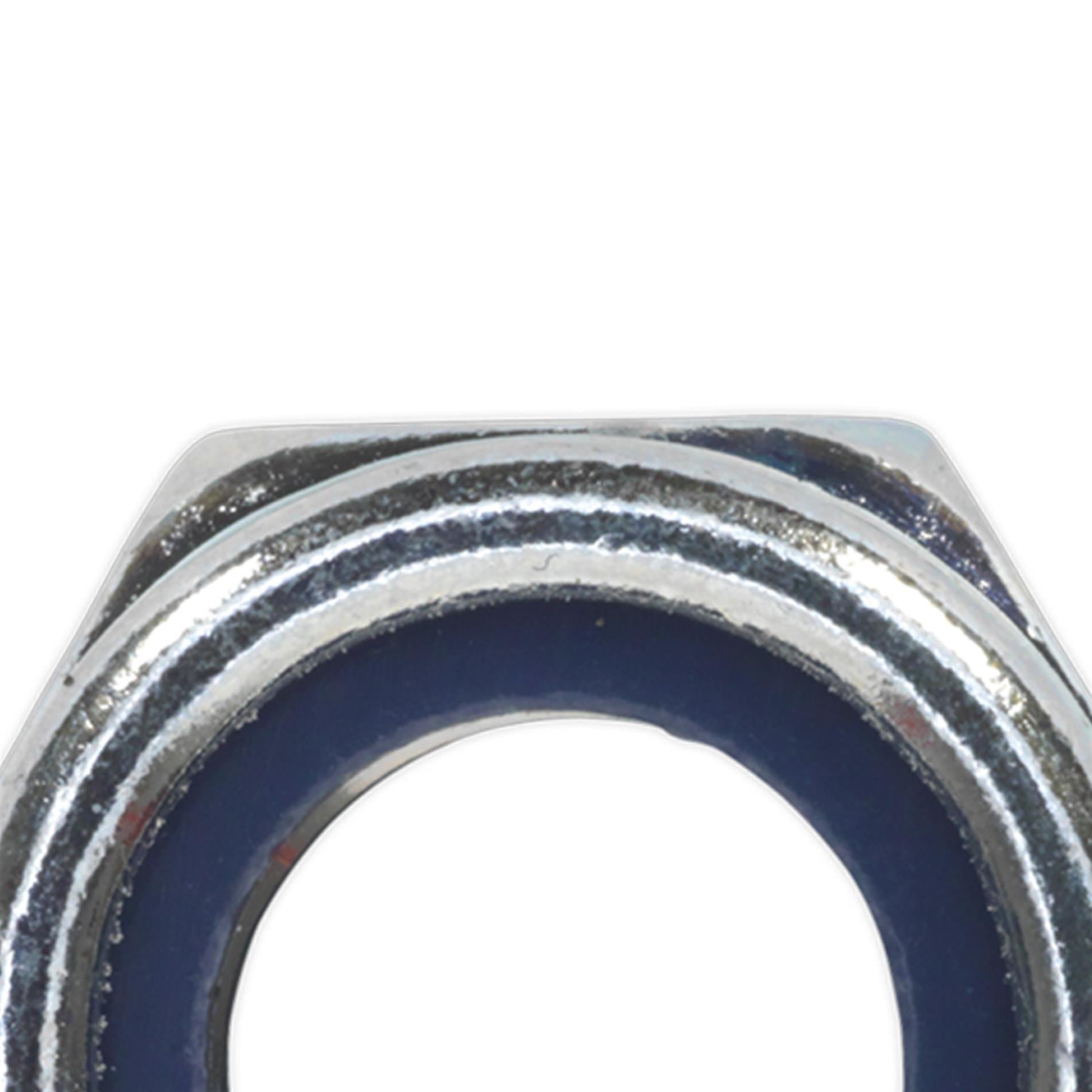 Sealey Nylon Locknut M12 Zinc Pack of 25
