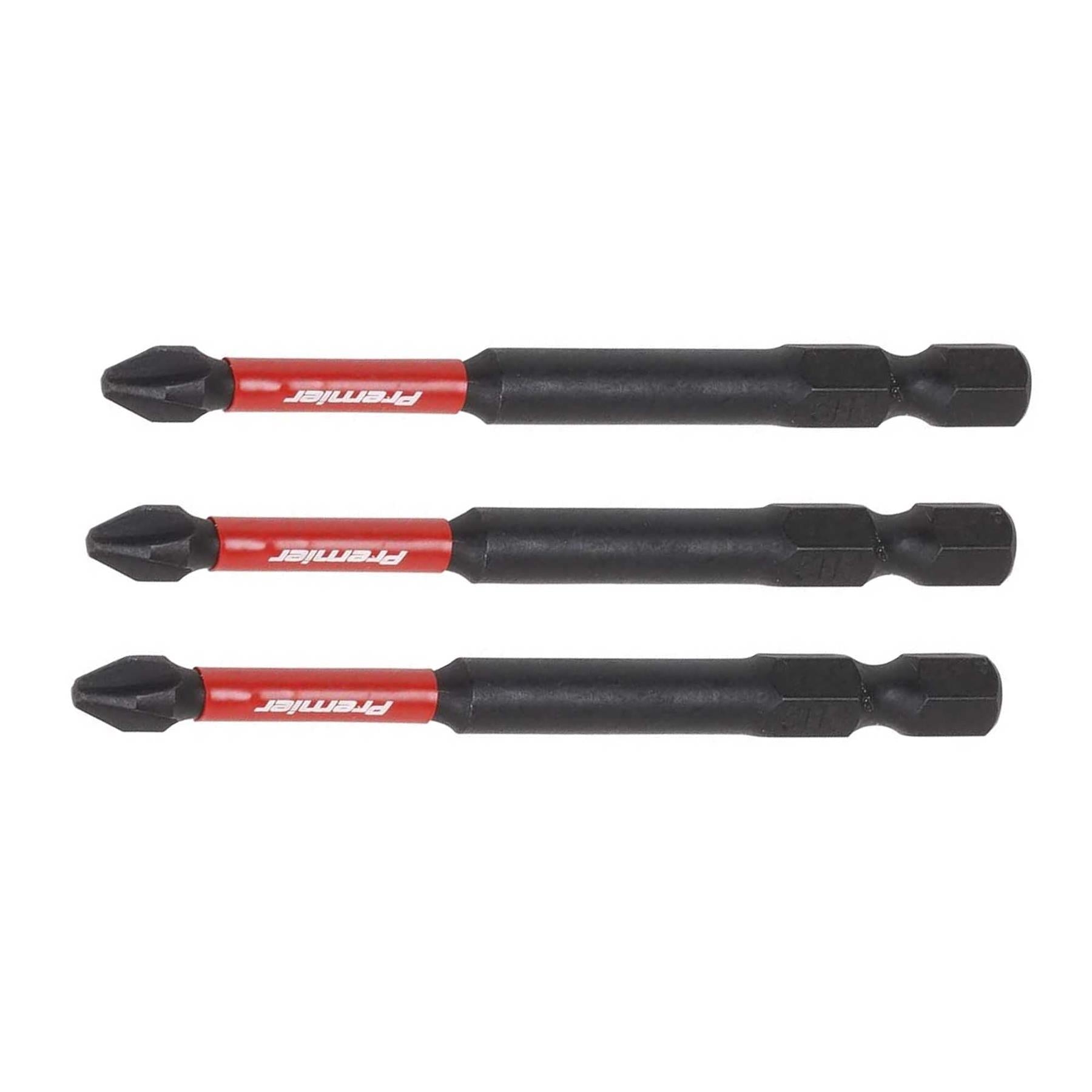 Phillips #3 Impact Power Tool Bits 75mm - 3pc
