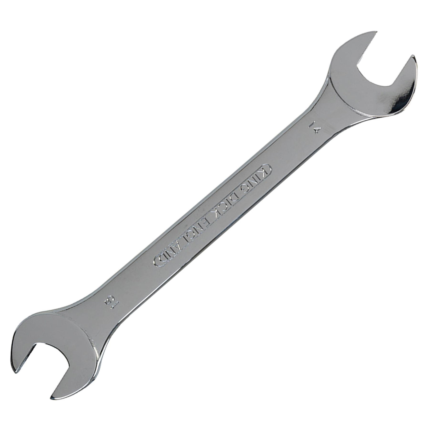 King Dick Open Ended Fully Chromed Spanner Fixed Head Wrench Metric 14mm - 15mm