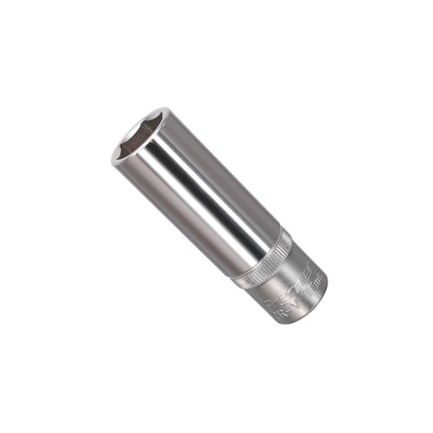 Sealey WallDrive® Socket 17mm Deep 1/2"Sq Drive Chrome Vanadium Steel