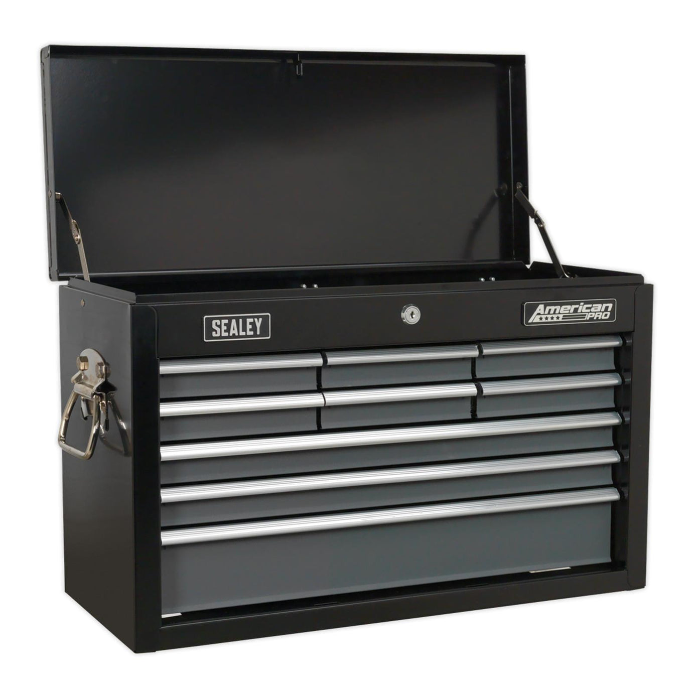 Sealey Topchest 9 Drawer with Ball Bearing Slides - Black/Grey - AP2509B