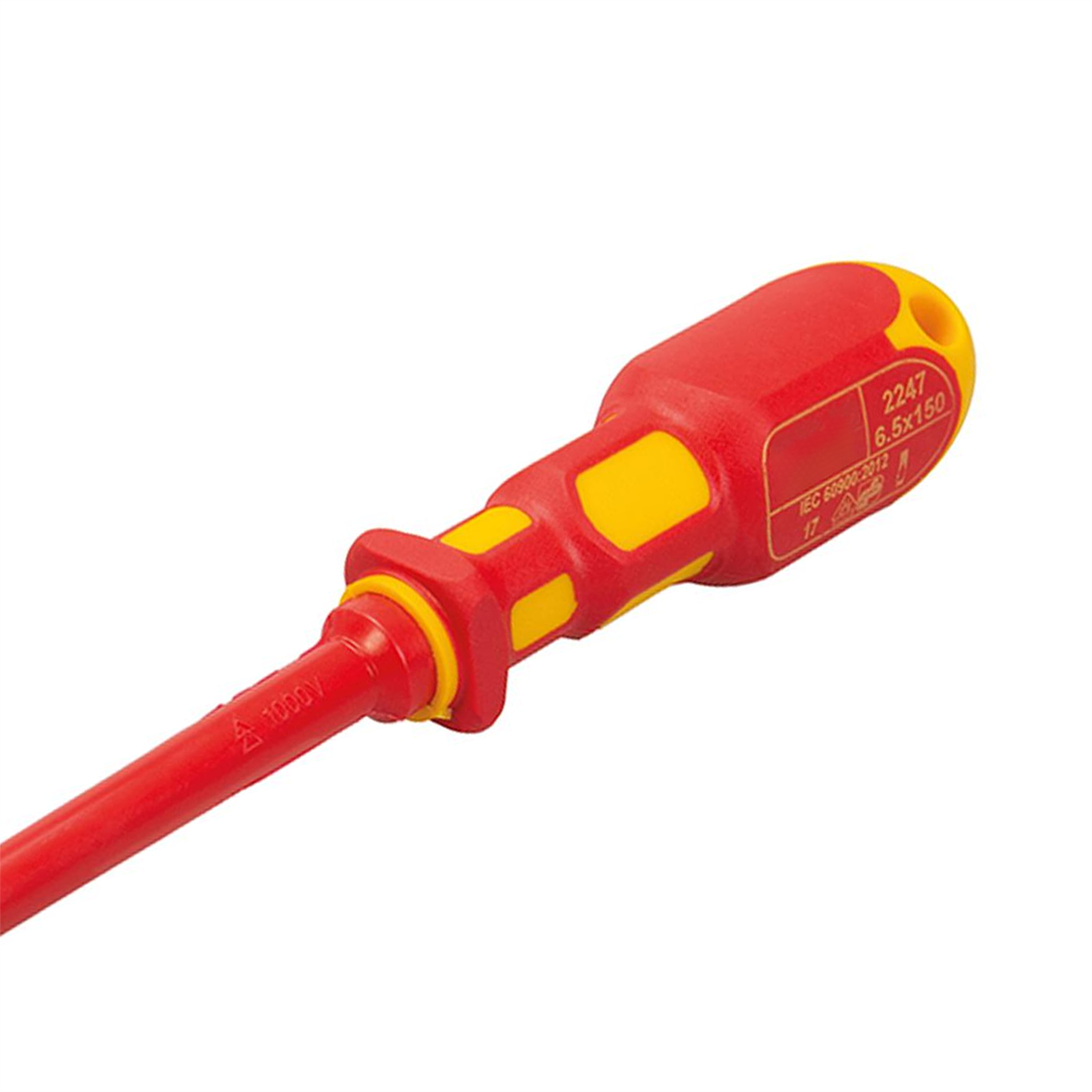 King Dick 6.5 X 150mm Vde Screwdriver Slotted British Made Comfort Grip