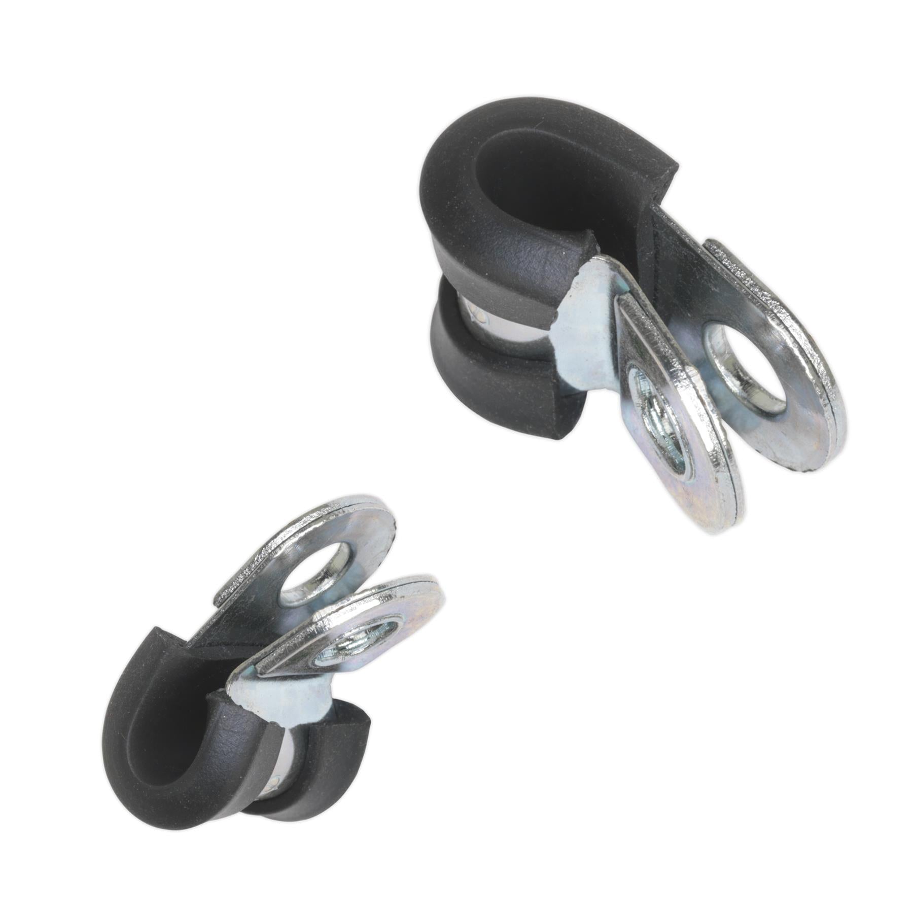 Sealey P-Clip Rubber Lined 10mm Pack of 25
