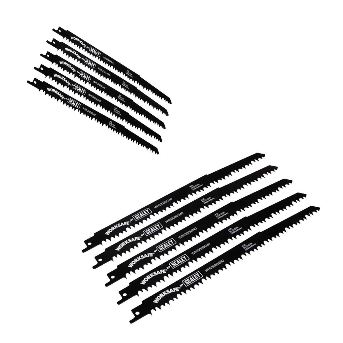 Reciprocating Saw Blade 240mm 5tpi - Pack of 5. WRS3029/240. Sealey