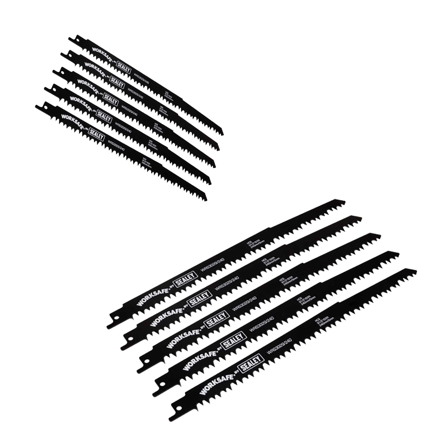 Reciprocating Saw Blade 240mm 5tpi - Pack of 5. WRS3029/240. Sealey