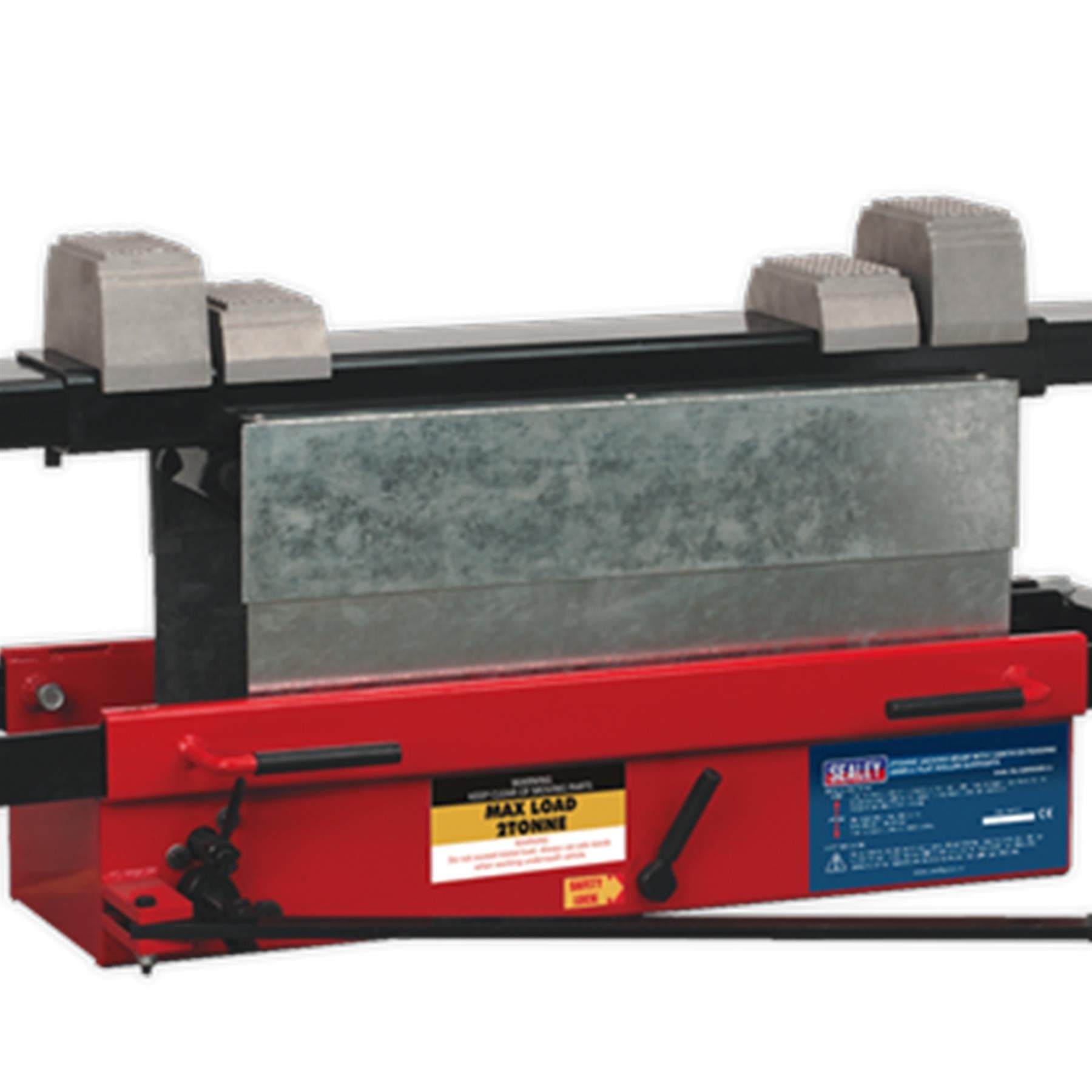 Sealey Jacking Beam 2t with Arm Extenders & Flat Roller Supports