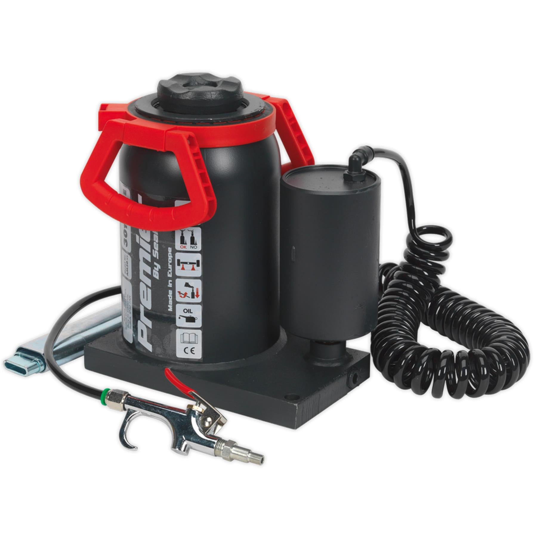 Sealey Bottle Jack 30tonne Manual/Air Hydraulic
