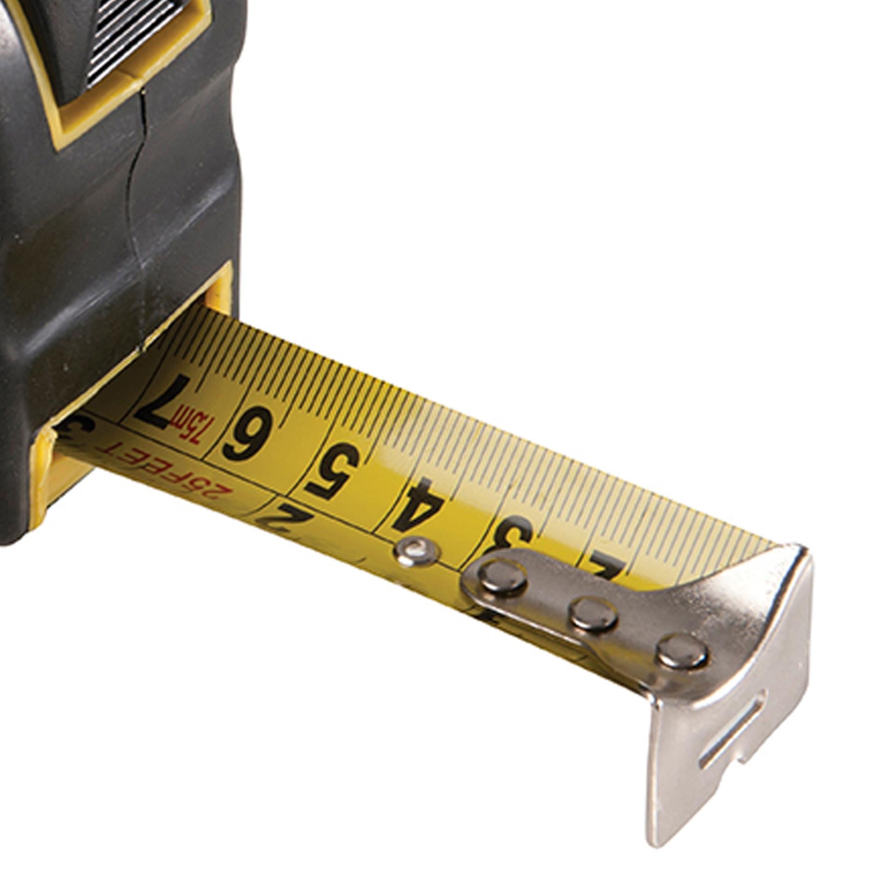 Clearance 7.5m X 25mm Features Blade Lock Tape Measure Heavy Duty