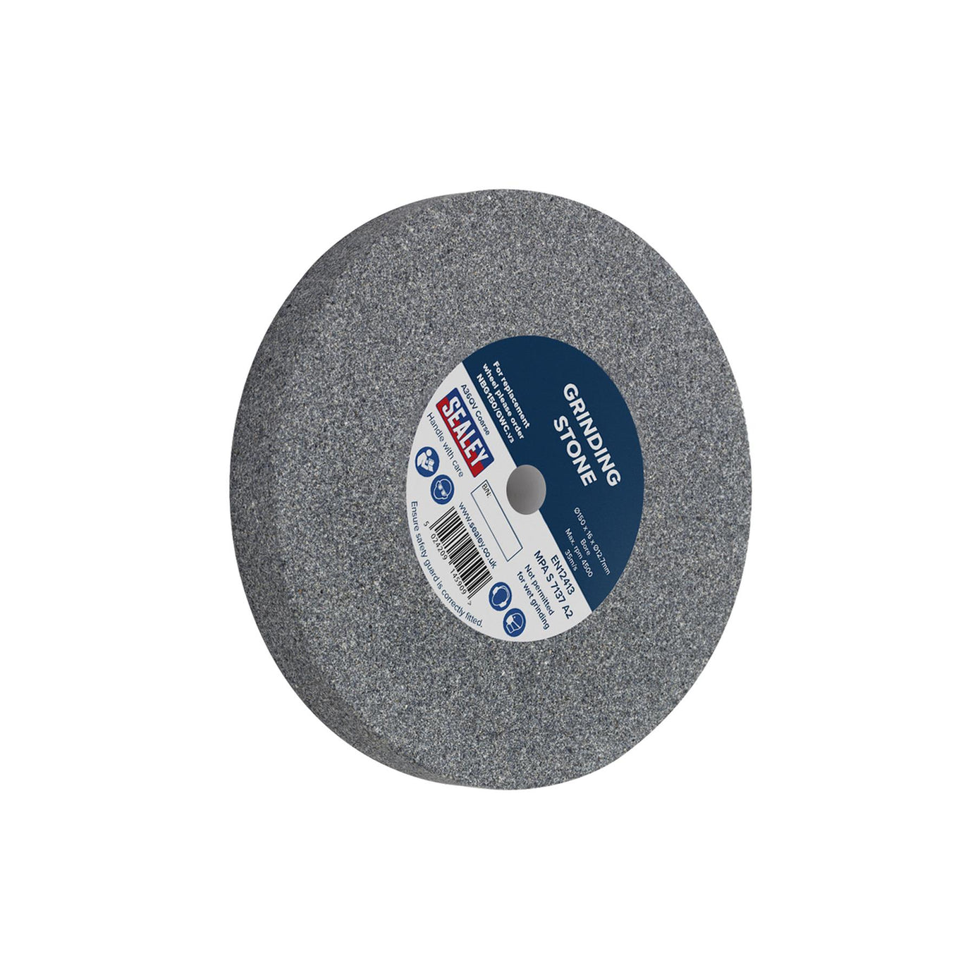 Sealey Grinding Stone Ø150 x 16mm Ø13mm Bore A36Q Coarse