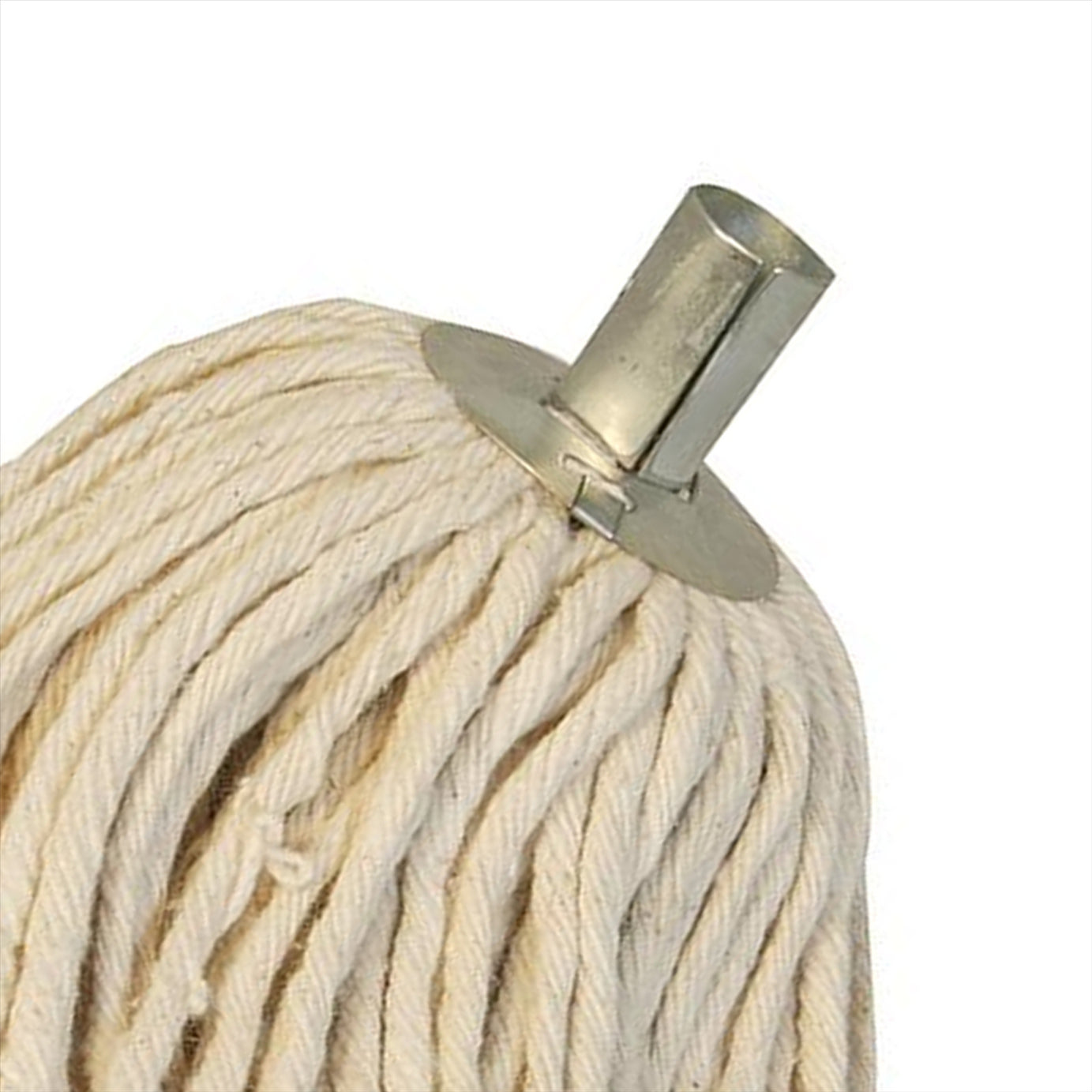 Traditional 4ply Unbleached Socket Mop Head Cotton-Mix Mop Head NO 12 24mm Dia Socket