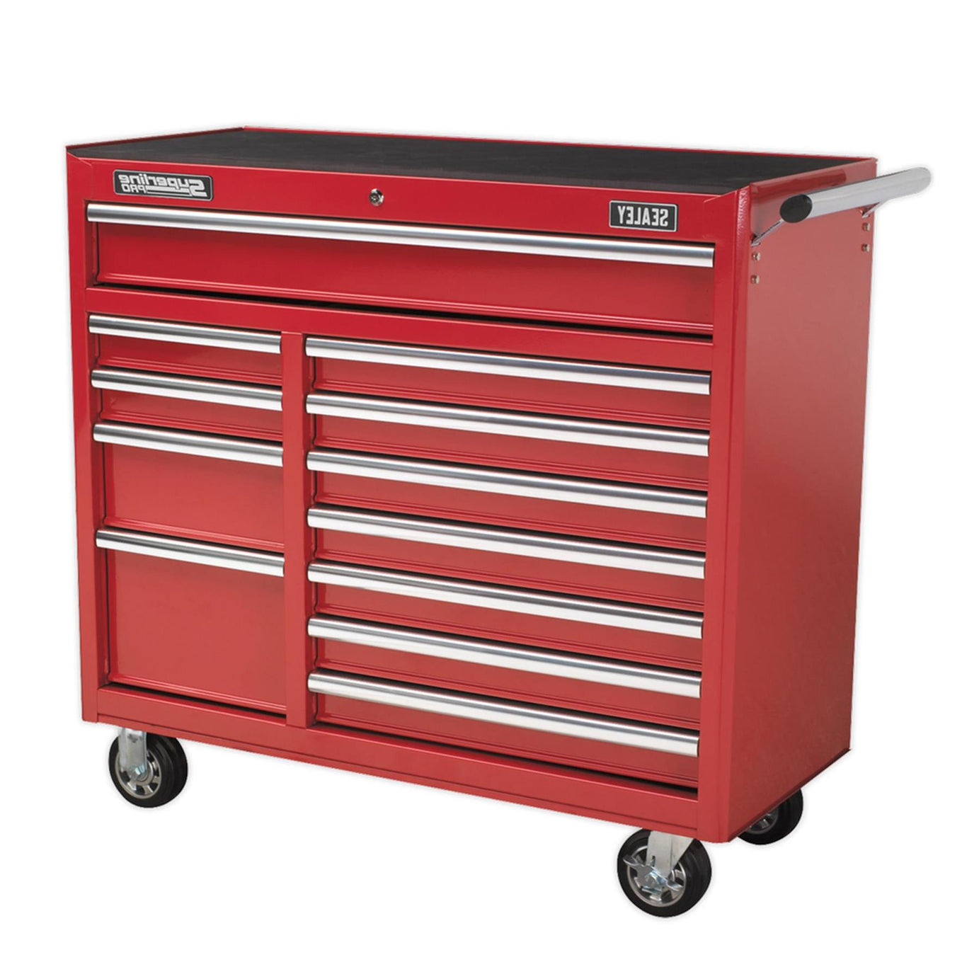 Sealey Rollcab 12 Drawer with Ball Bearing Slides Heavy-Duty - Red