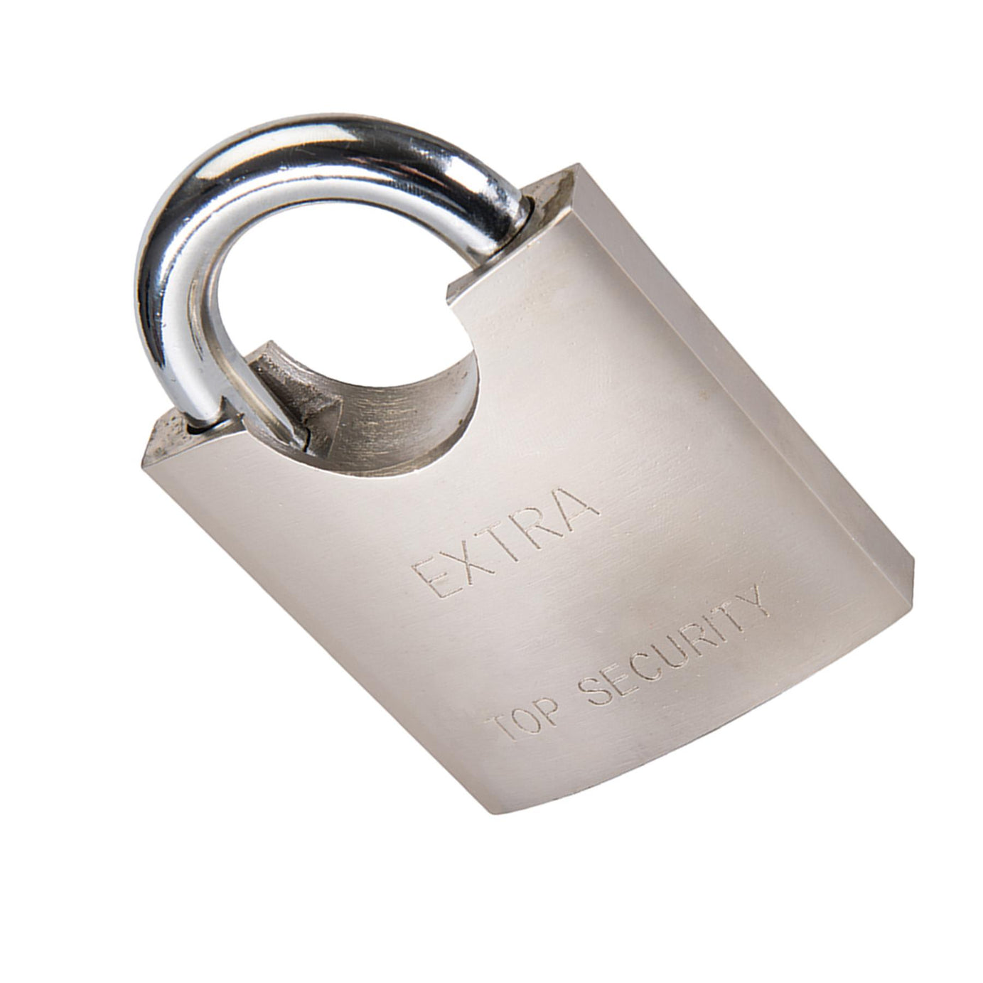 Shrouded Padlock 70mm Security Safety Burglar Chrome-Plated Steel Body & Shackle