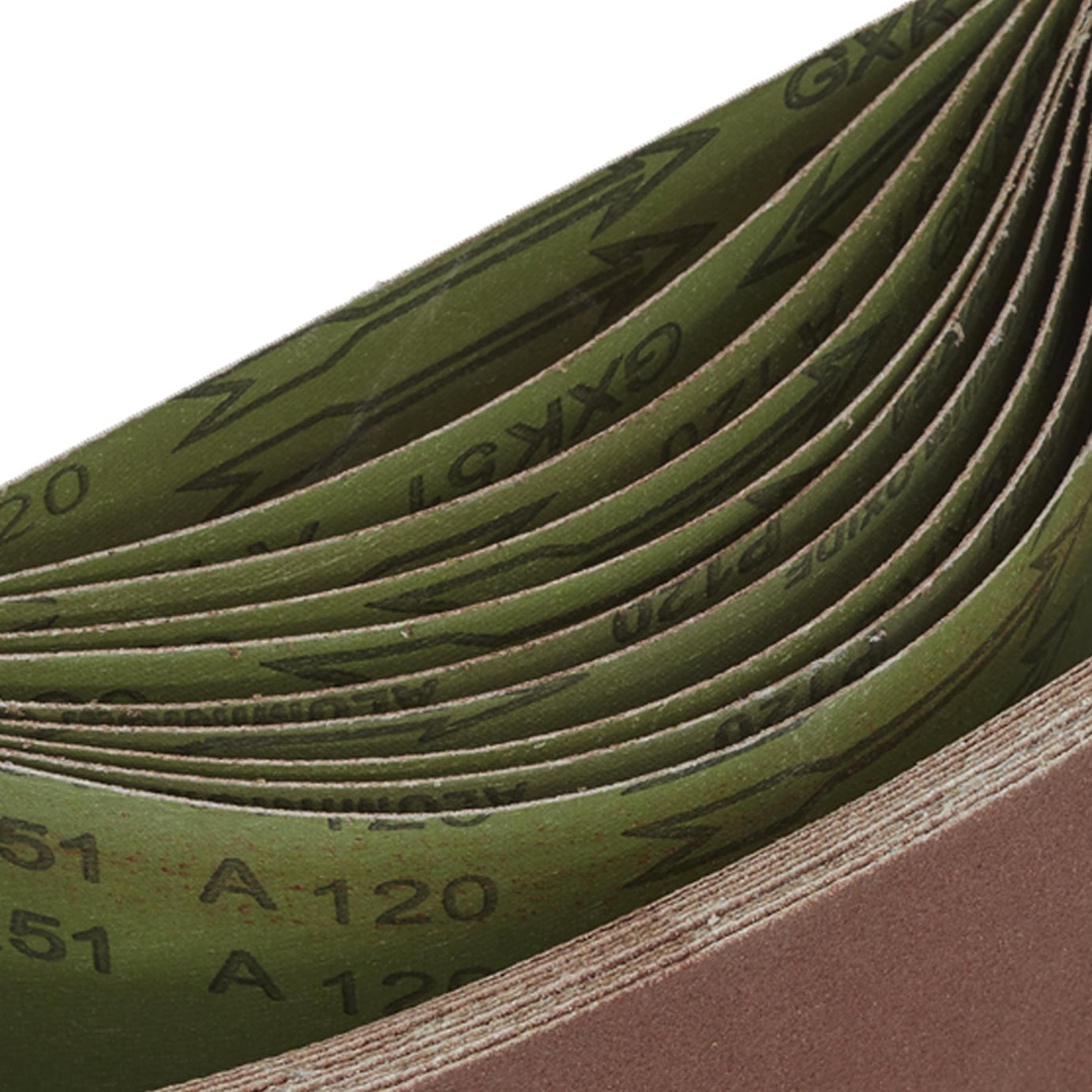 Sanding Belt 100 x 610mm 120 Grit - Pack of 10 - WSB61120 Sealey