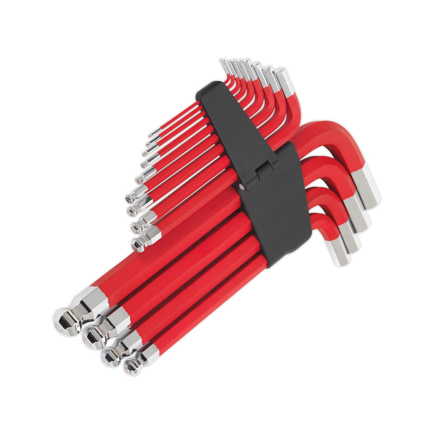 Sealey Jumbo Ball-End Hex Key Set 13pc Anti-Slip - Metric