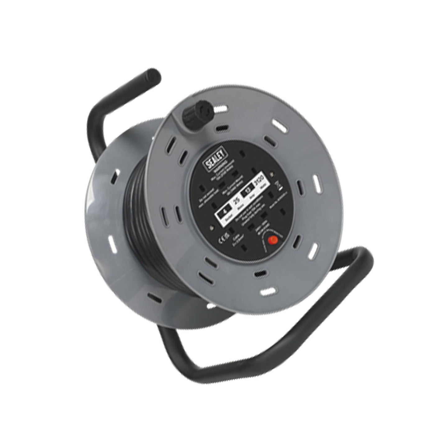 Sealey Cable Reel 25m 4 x 230V 2.5mm� Thermal Trip