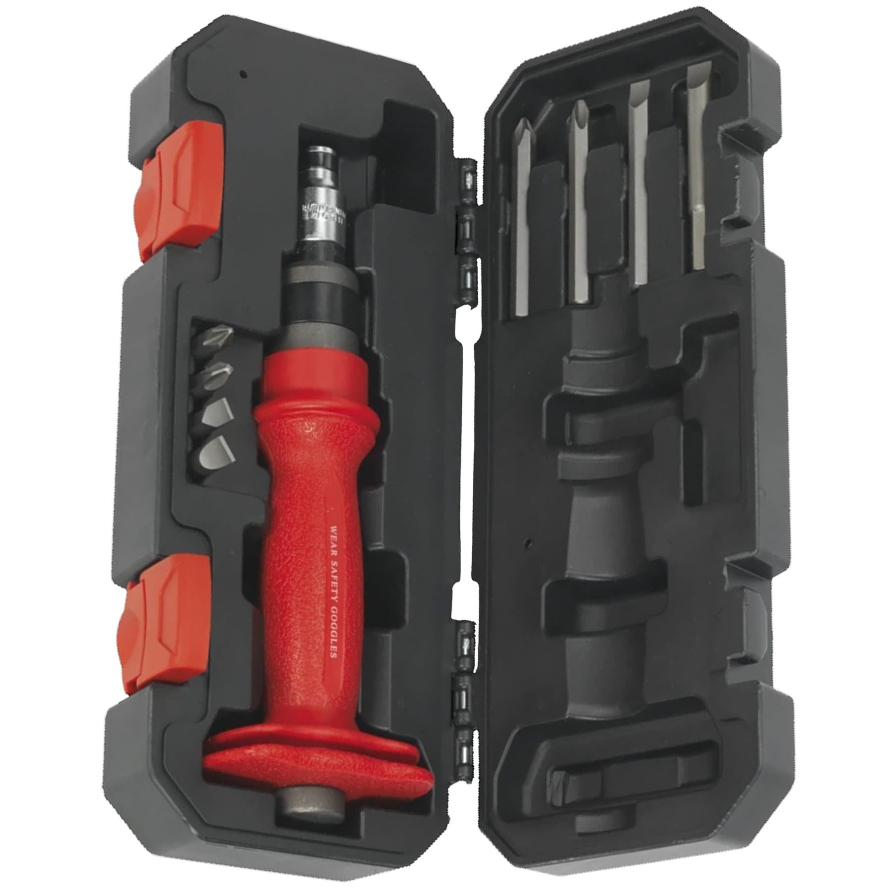 Sealey Impact Driver Set 10pc Heavy-Duty Protection Grip
