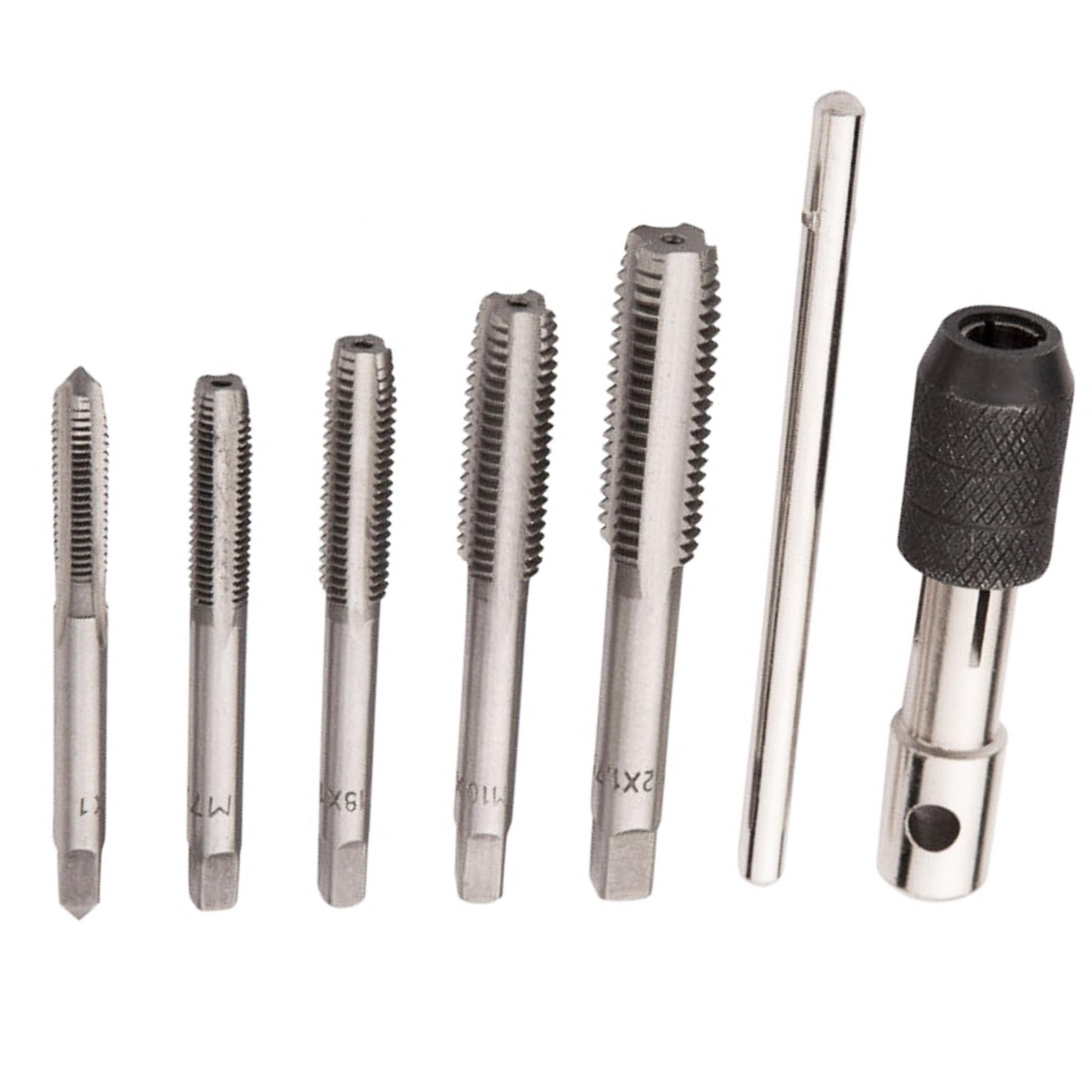 Bluespot 6pc Tap Set Chuck Set Metric M6 M7 M8 M10 & M12 Steel Thread Cutter