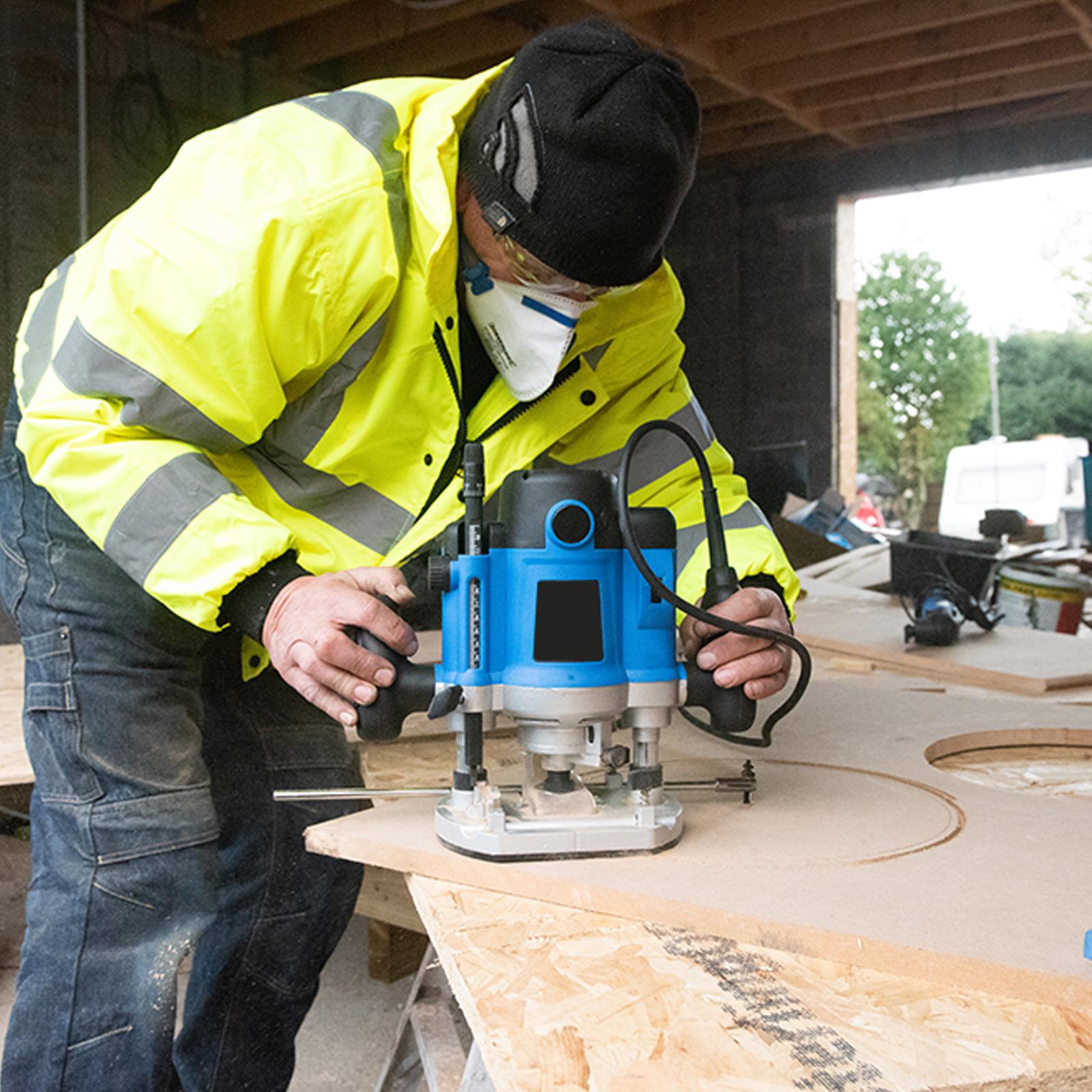Heavy Duty 2050W 1/2 Plunge Router Woodwork Worshop Joinery Power Tool