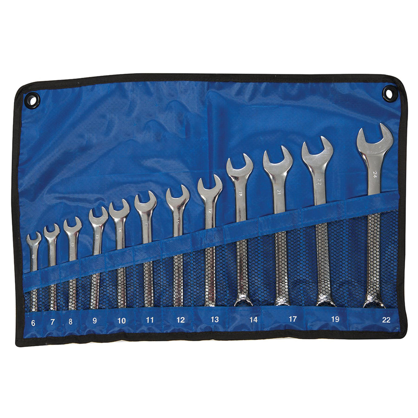 12Pce Combination Spanner Set 6mm - 22mm Drop-Forged Chrome Vanadium New