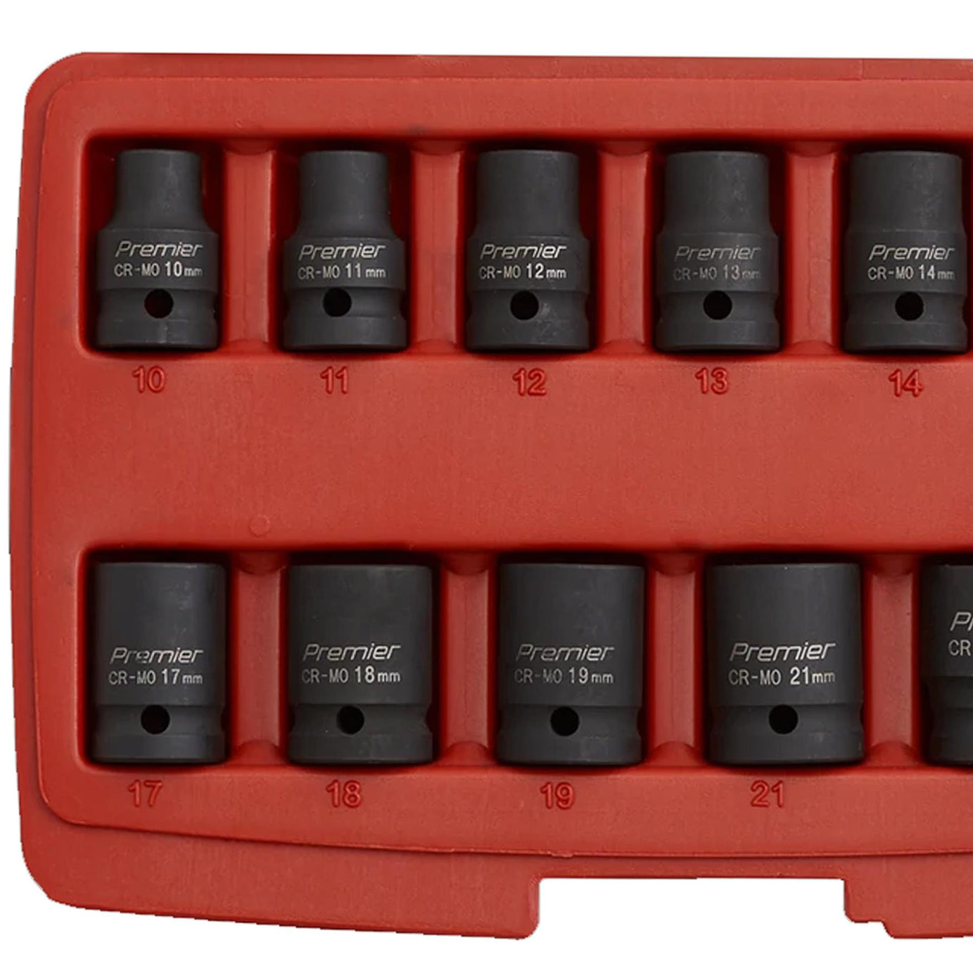 Sealey Impact Socket Set 13pc 1/2"Sq Drive Total Drive