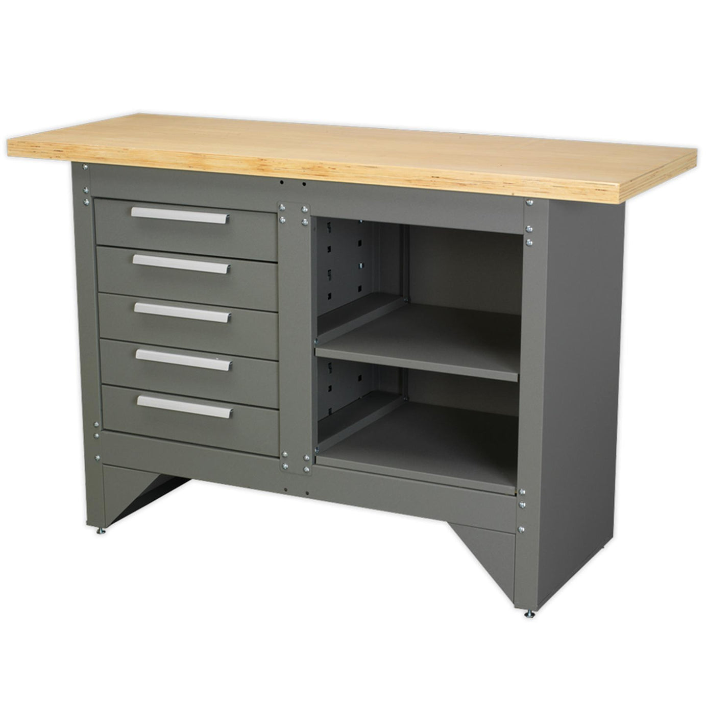 Sealey Workbench with 5 Drawers Ball Bearing Slides Heavy-Duty