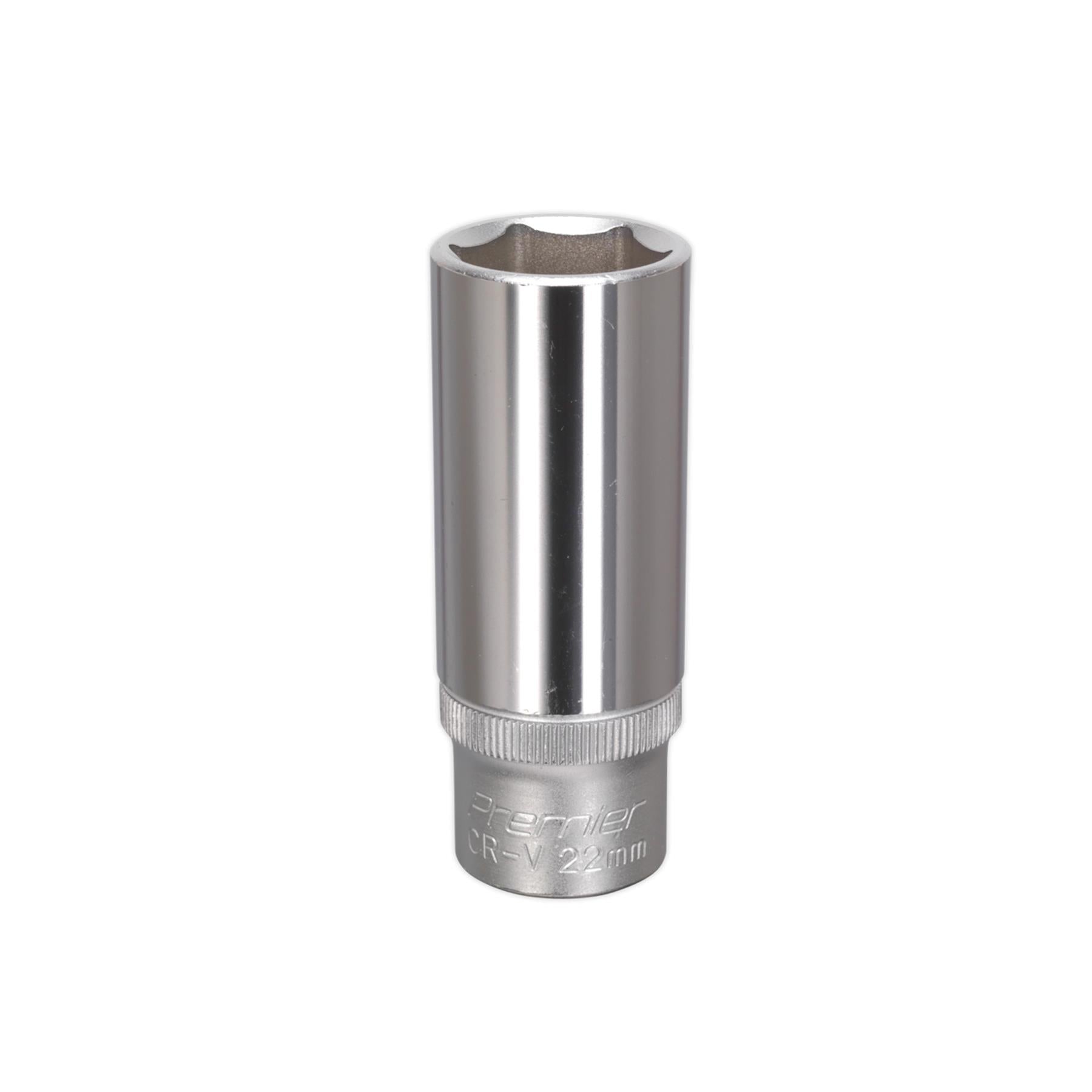 Sealey WallDrive Socket 22mm Deep 1/2"Sq Drive
